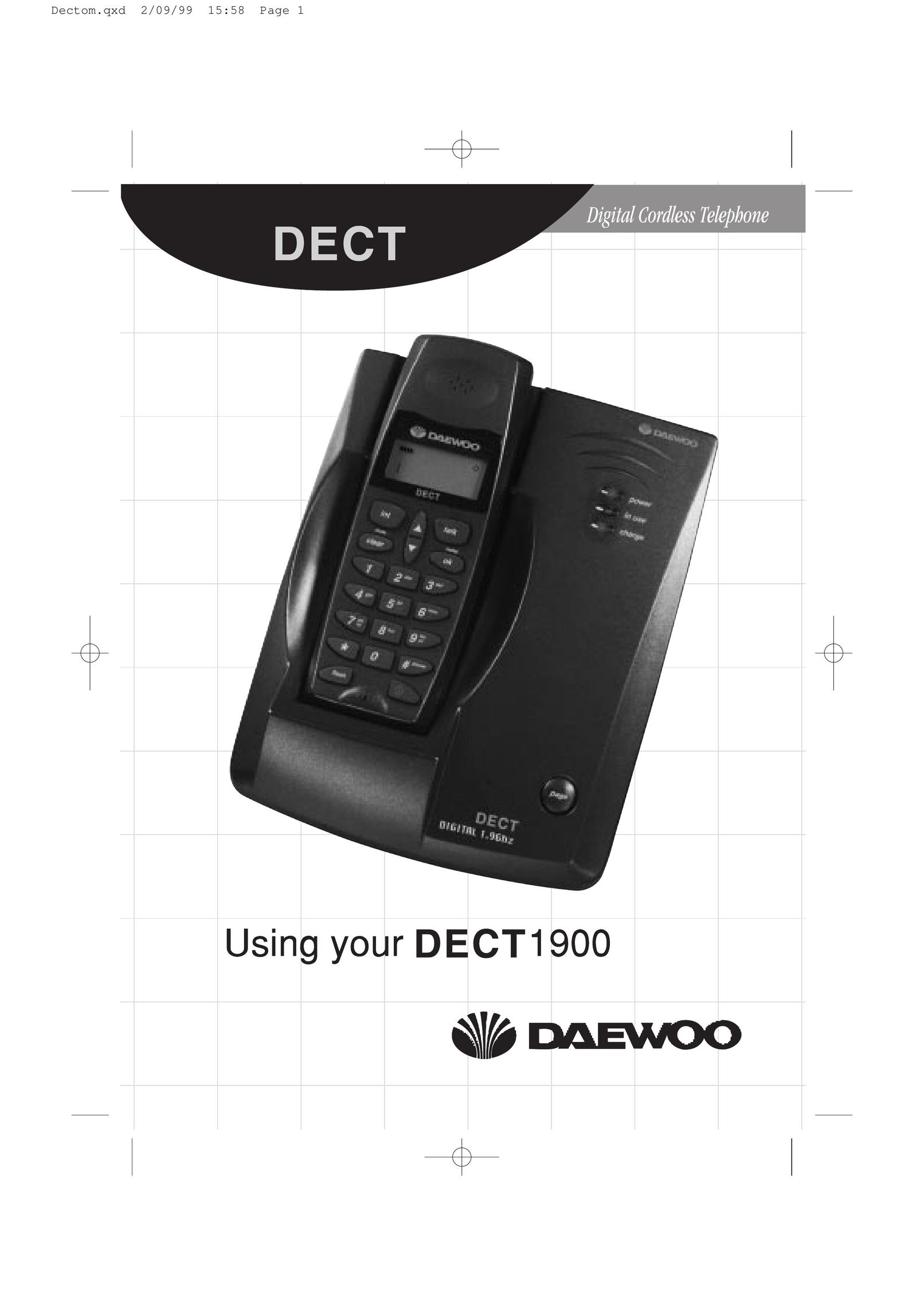 Daewoo DECT 1900 Cordless Telephone User Manual