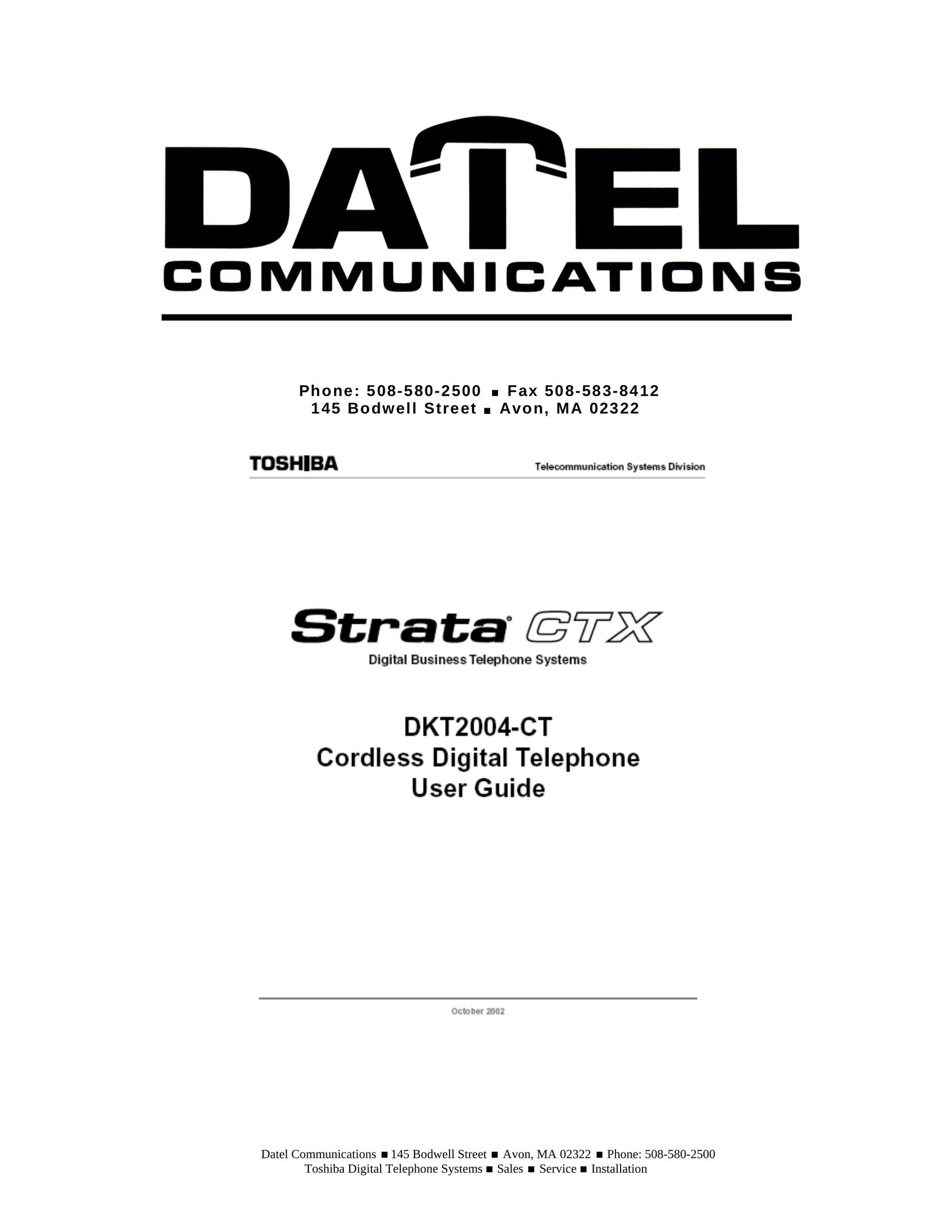 Datel DKT2104-CT Cordless Telephone User Manual