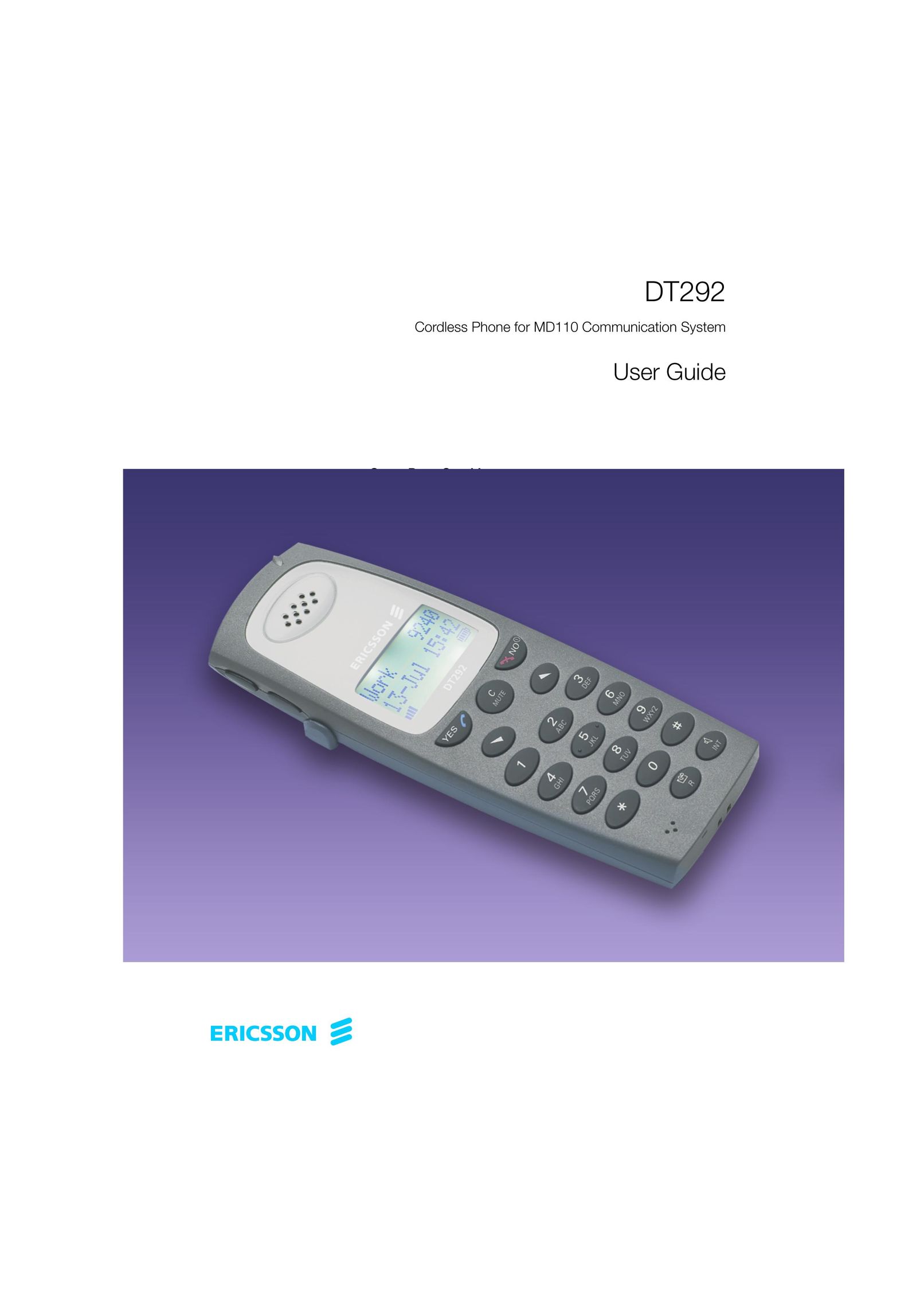 Ericsson DT292 Cordless Telephone User Manual