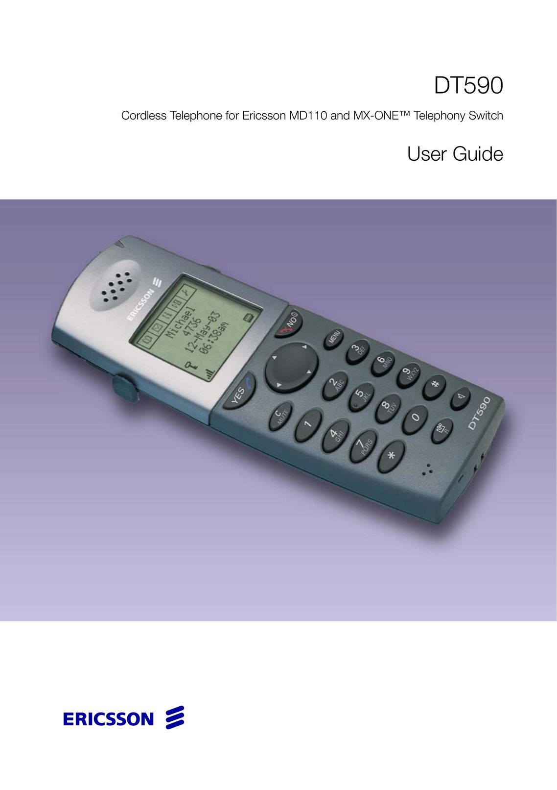 Ericsson DT59C Cordless Telephone User Manual