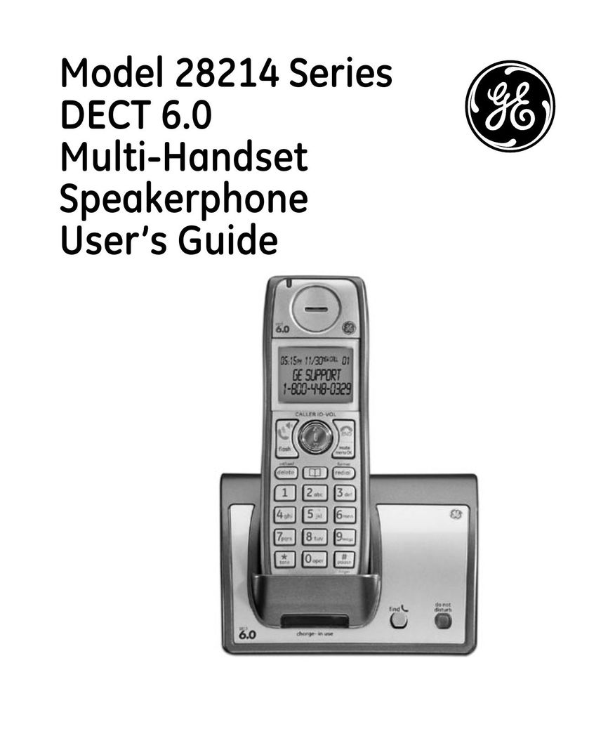 GE 0008579 Cordless Telephone User Manual