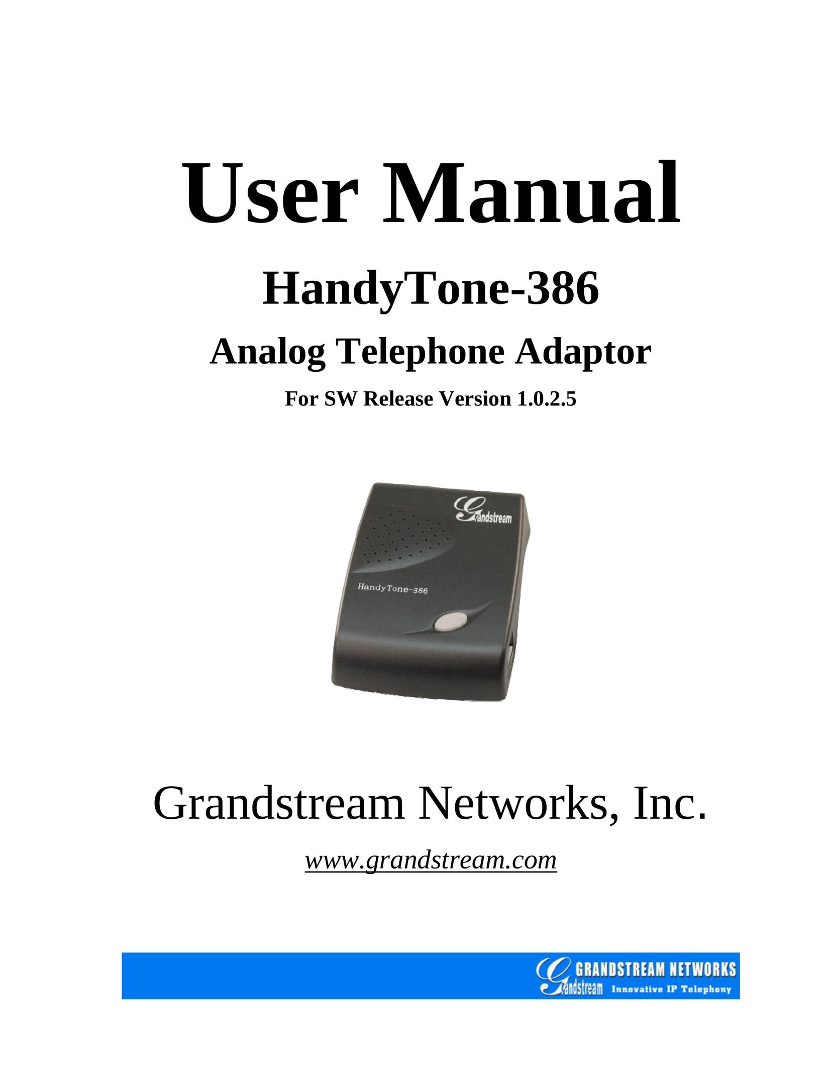 Grandstream Networks Handy Tone 386 Cordless Telephone User Manual