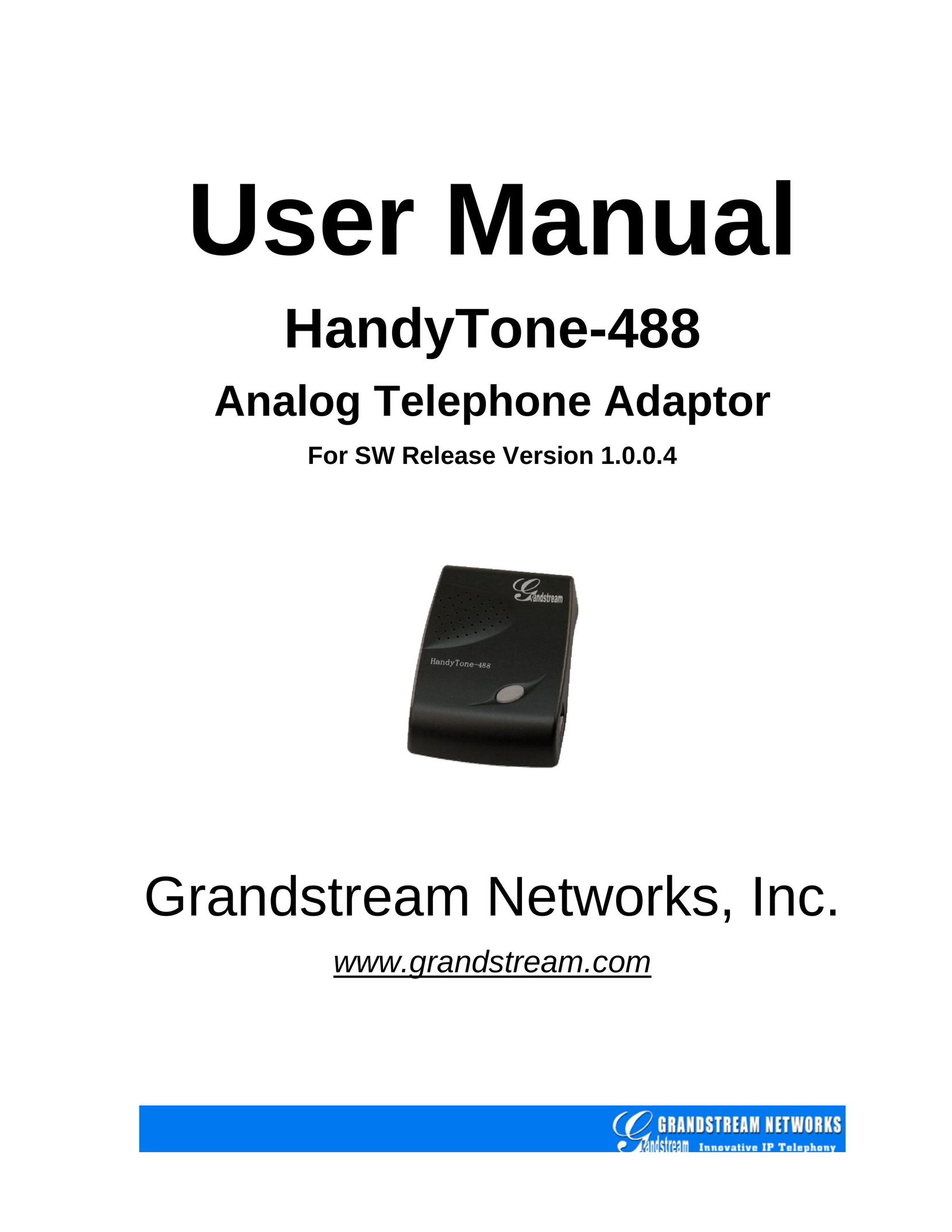 Grandstream Networks HandyTone-488 Cordless Telephone User Manual