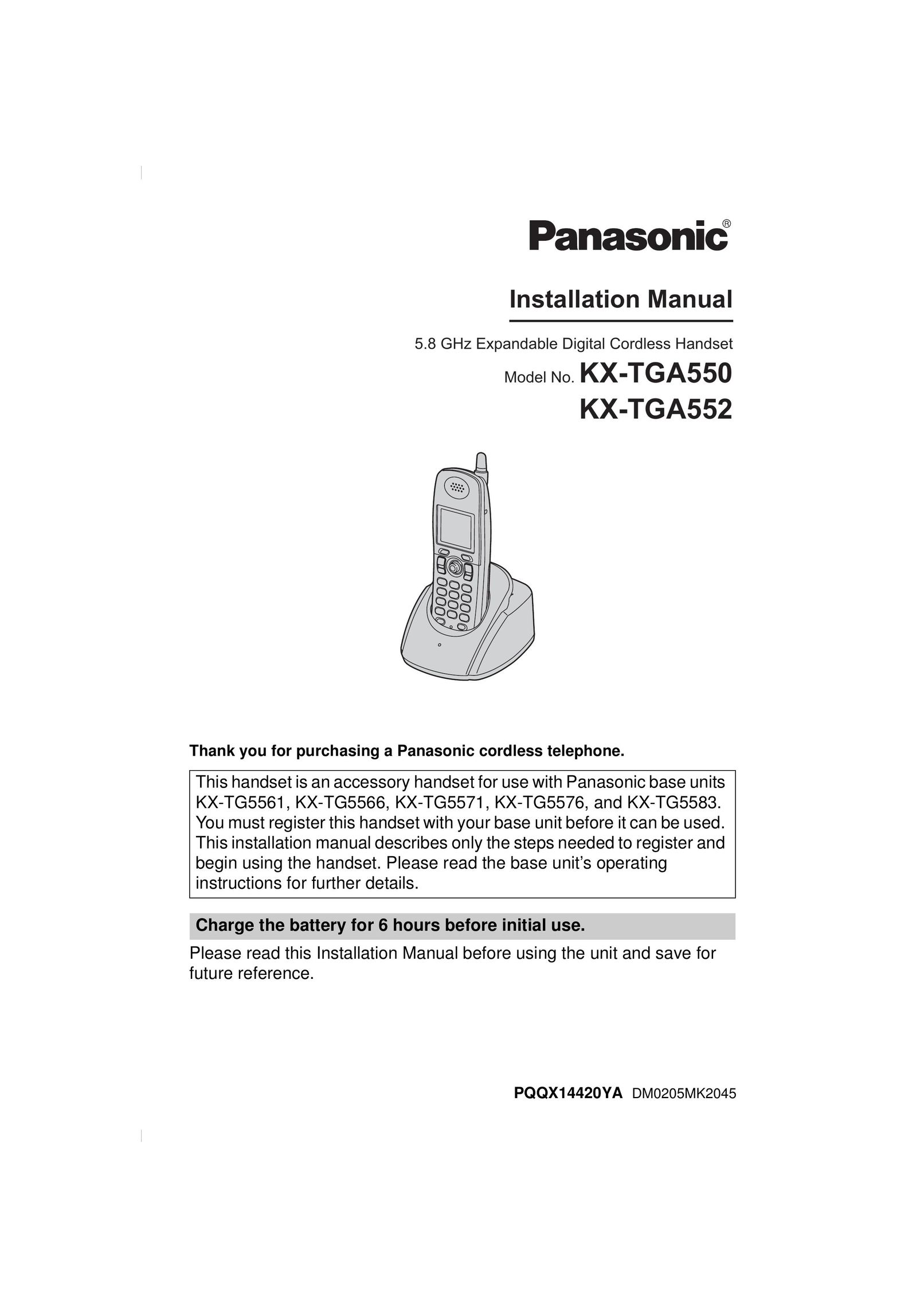 Linksys KX-TG5561 Cordless Telephone User Manual