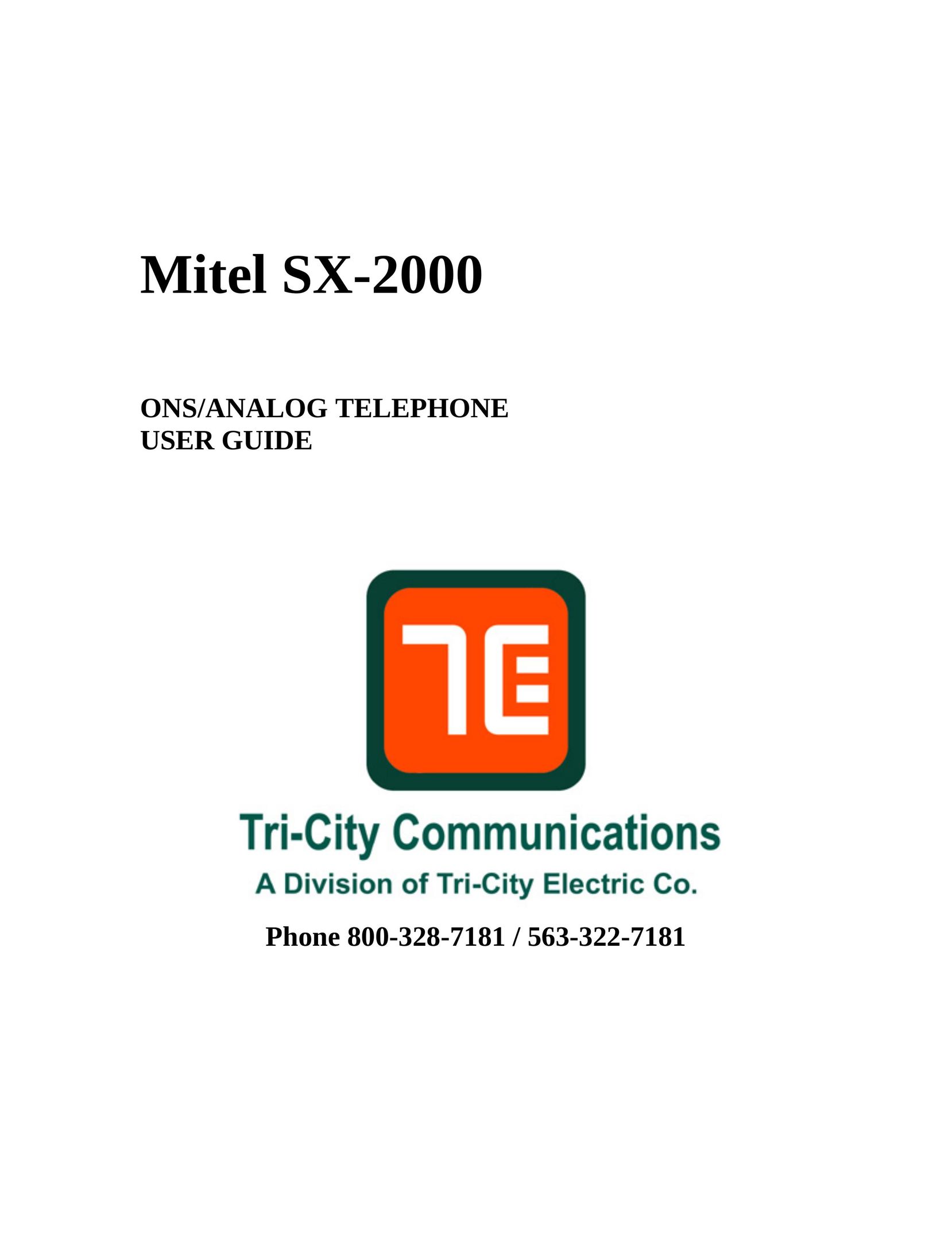 Mitel Mitel SX-2000 Cordless Telephone User Manual