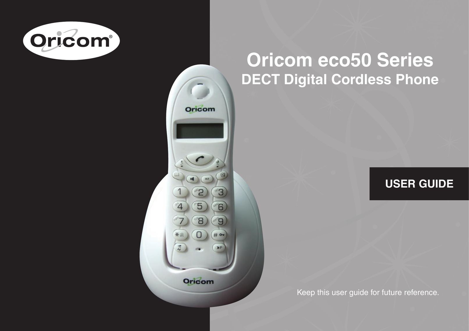 Oricom eco50 Cordless Telephone User Manual