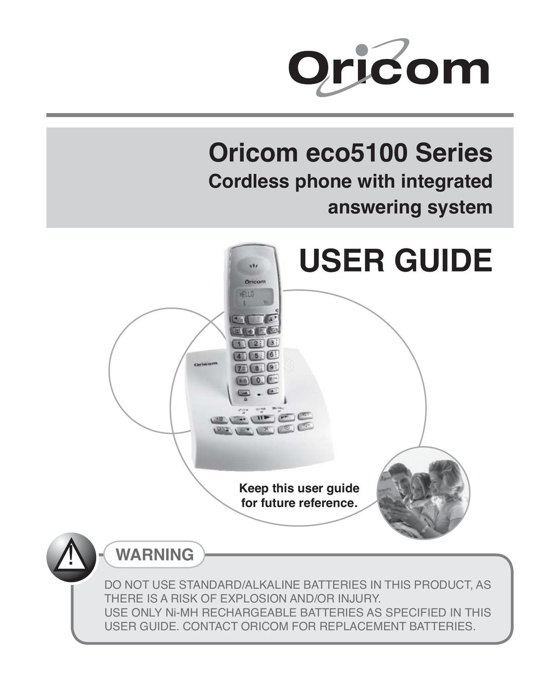 Oricom ECO5100 Cordless Telephone User Manual
