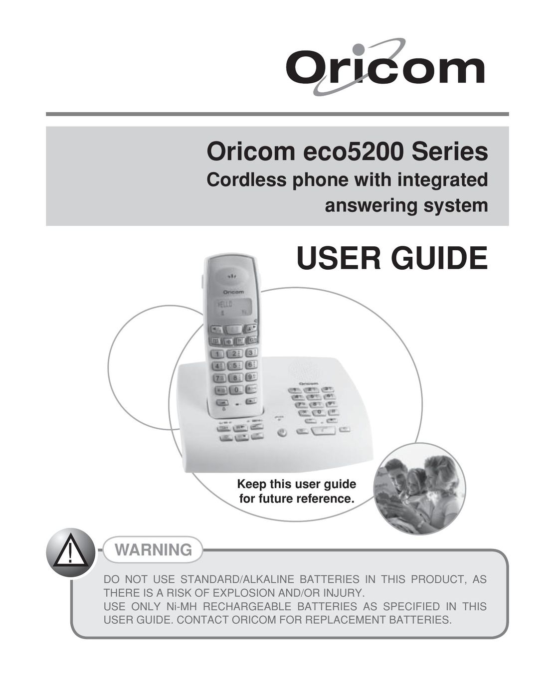 Oricom eco5200 Series Cordless Telephone User Manual