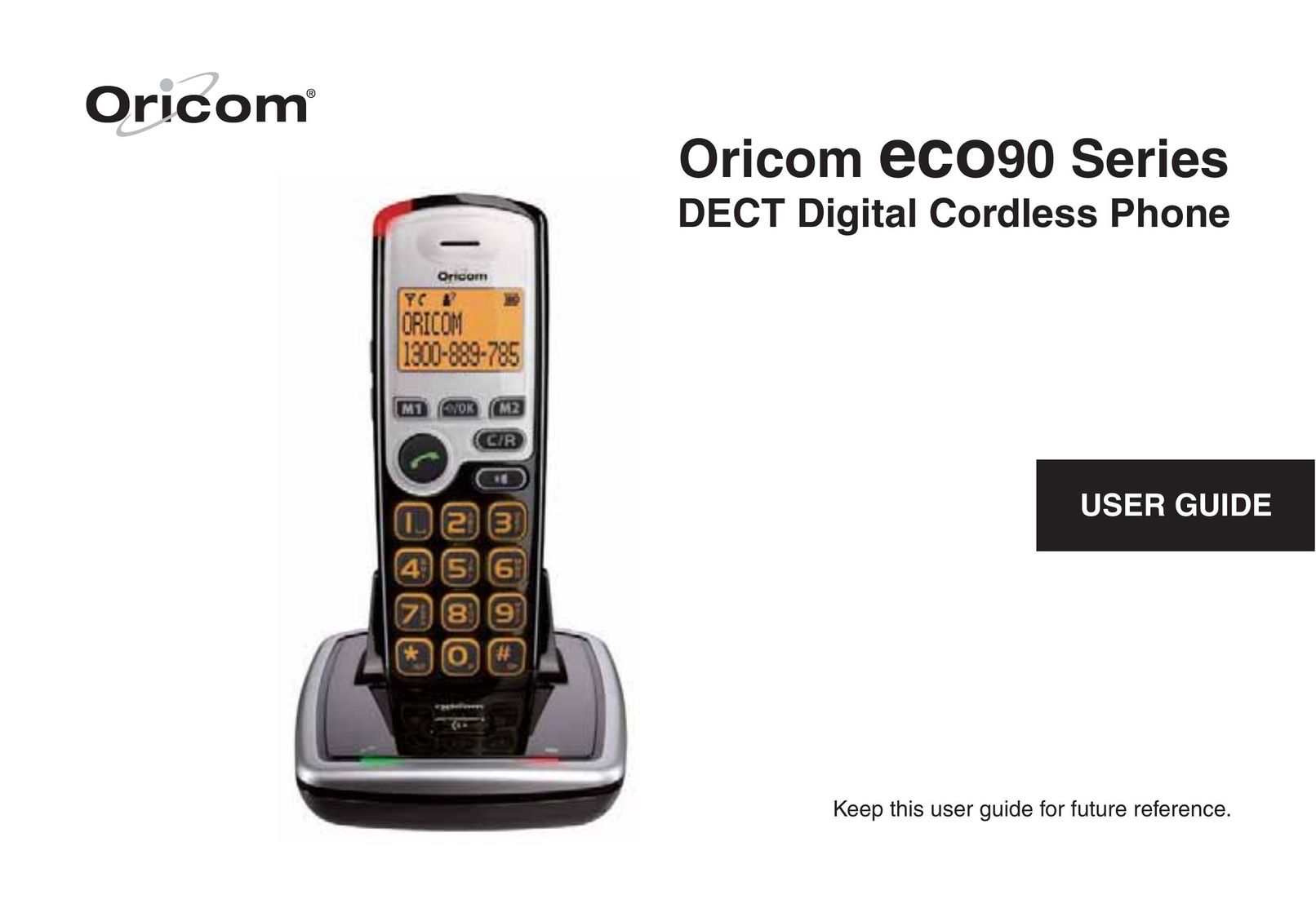 Oricom ECO90 Cordless Telephone User Manual