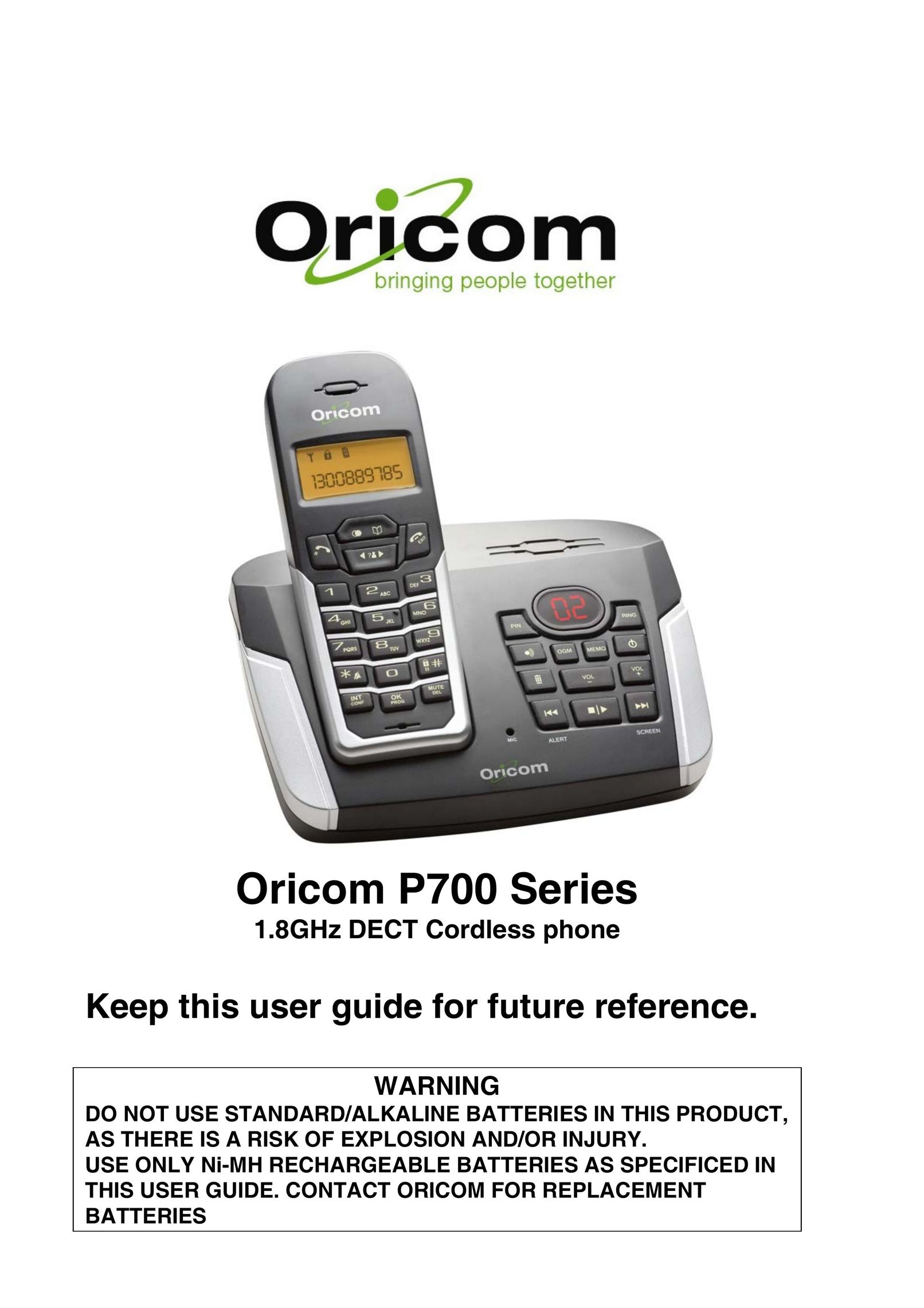 Oricom P700 Cordless Telephone User Manual