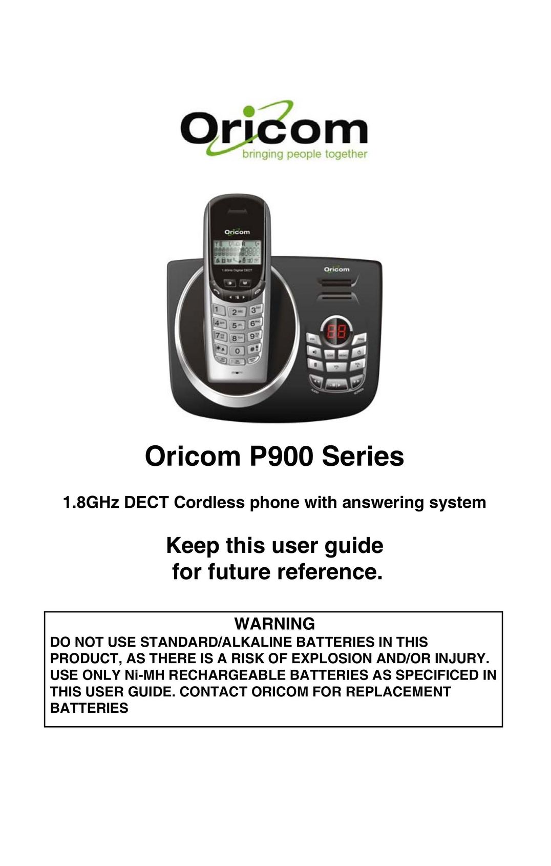 Oricom P900 Cordless Telephone User Manual