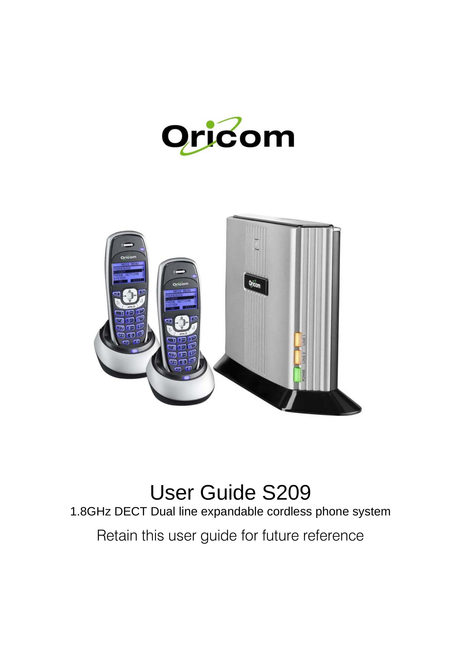 Oricom S209 Cordless Telephone User Manual