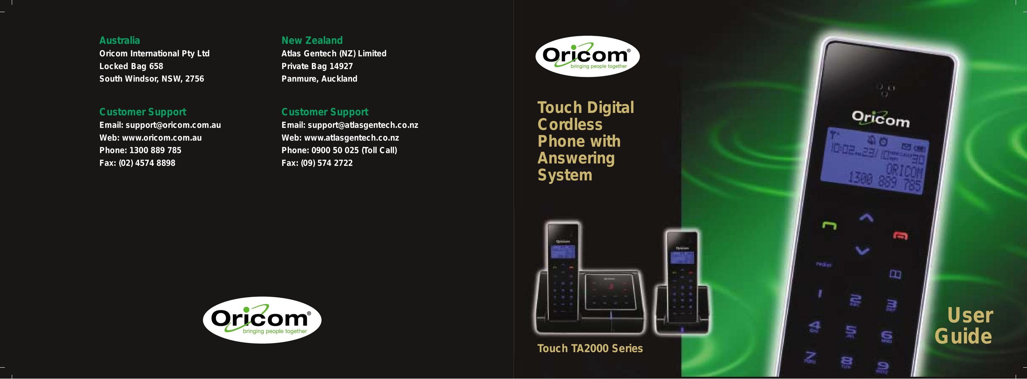 Oricom TA2000 Series Cordless Telephone User Manual