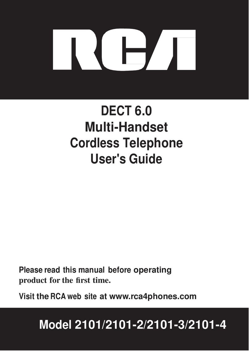 RCA 2101-2 Cordless Telephone User Manual