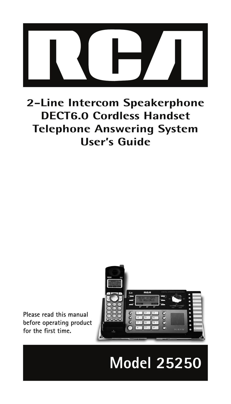 RCA 2520 Cordless Telephone User Manual
