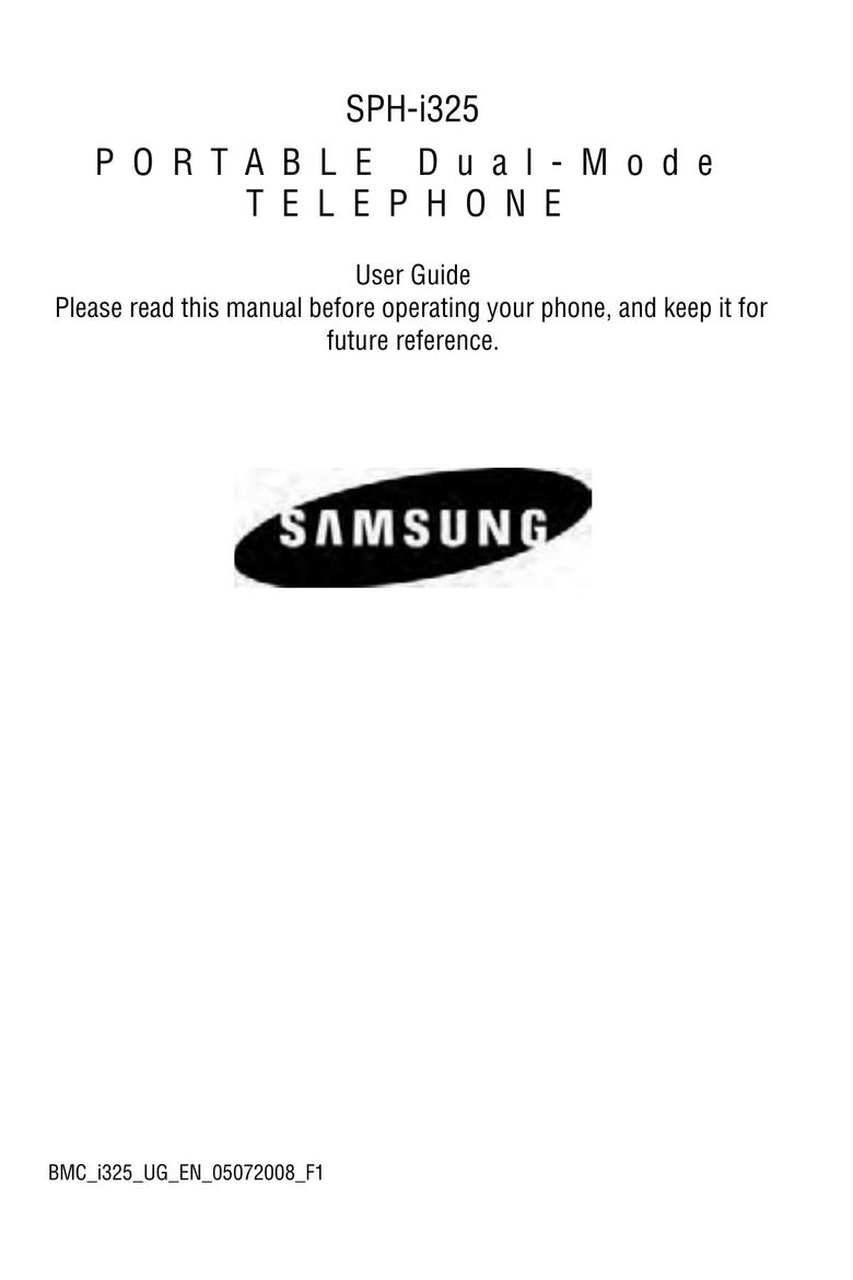 Samsung SPH-I325 Cordless Telephone User Manual