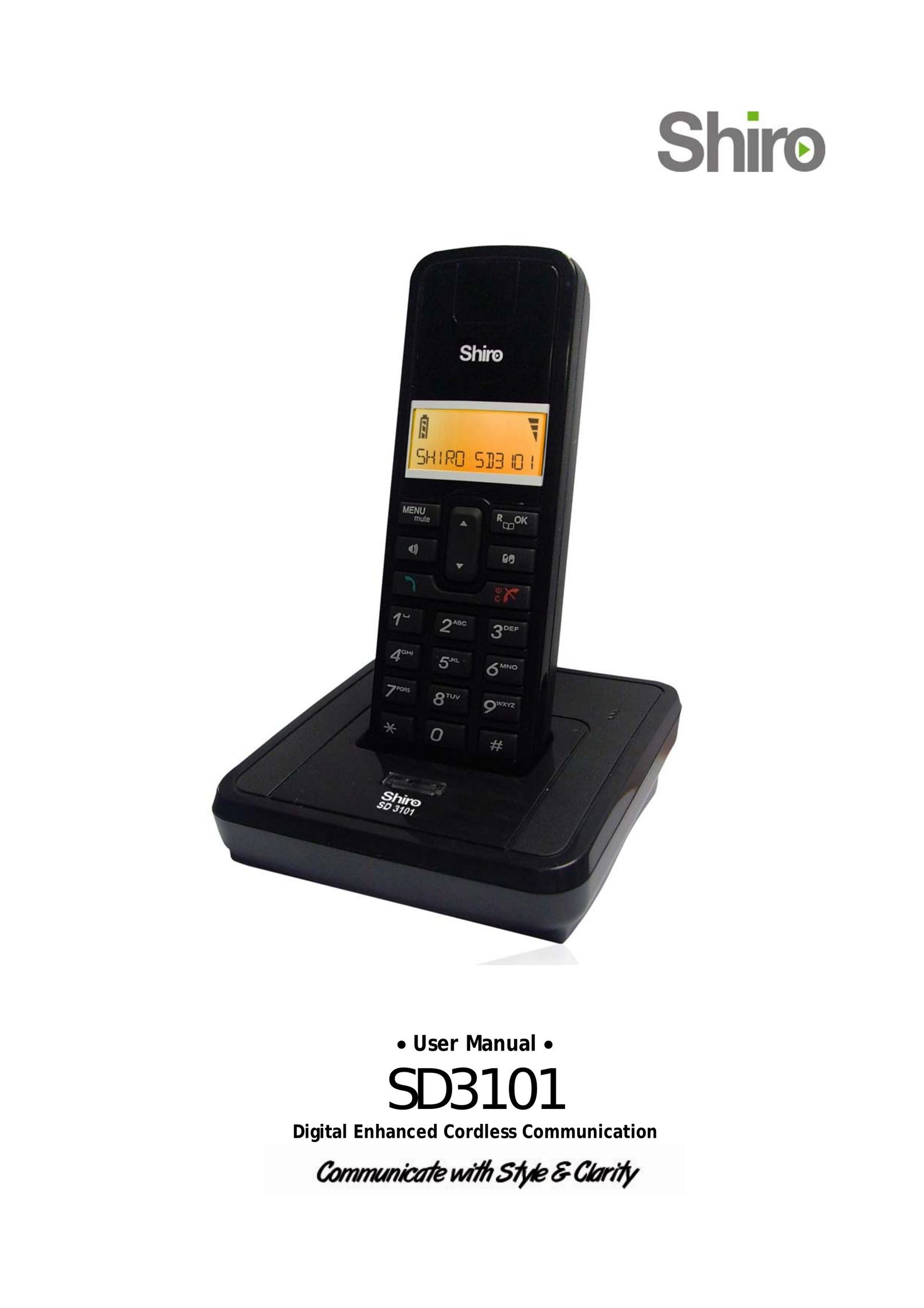 Shiro SD3101 Cordless Telephone User Manual