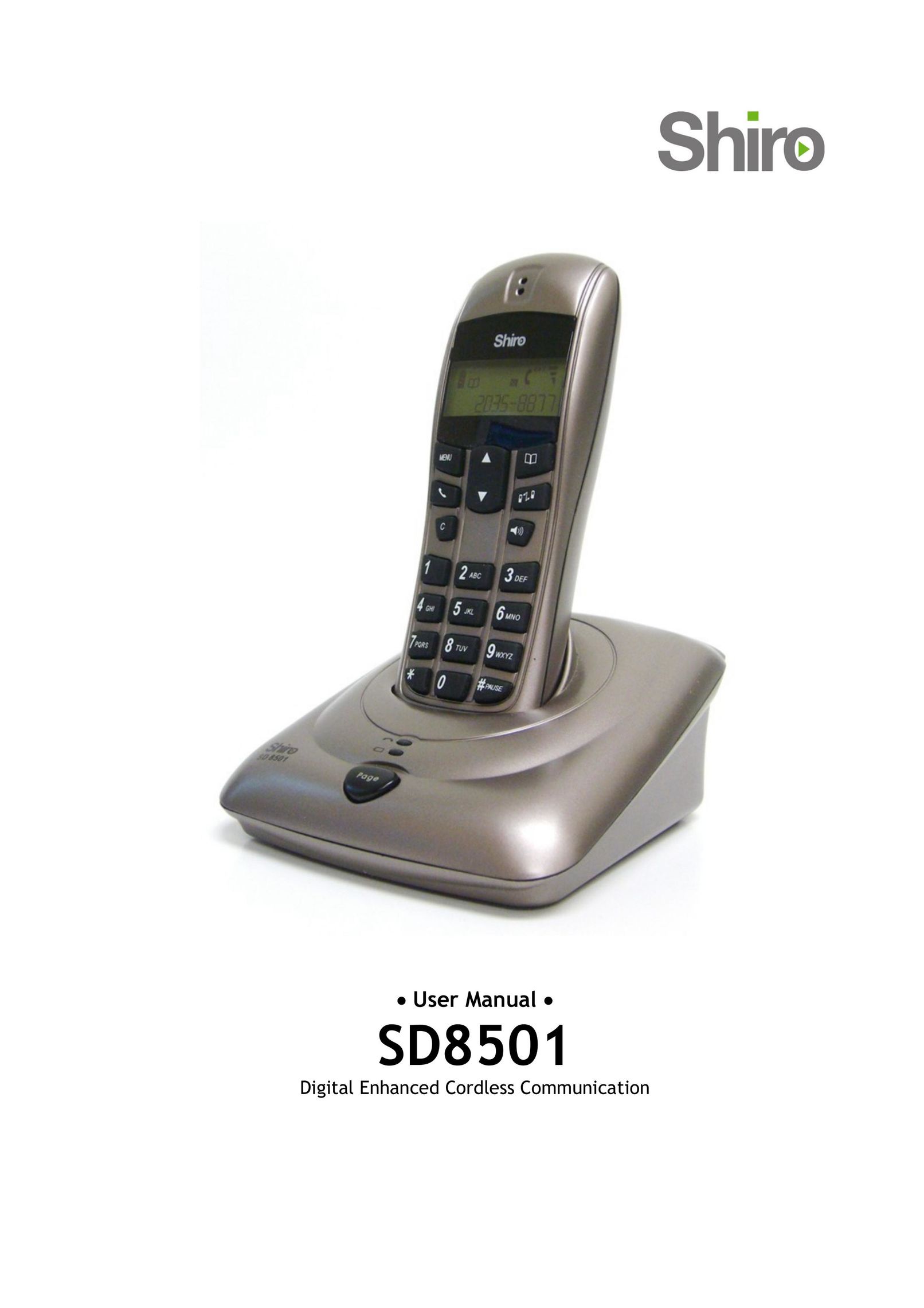 Shiro SD8501 Cordless Telephone User Manual
