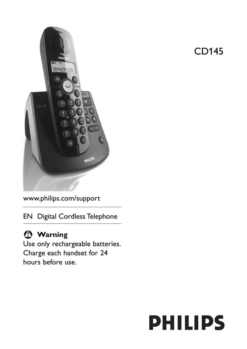 Sony CD145 Cordless Telephone User Manual