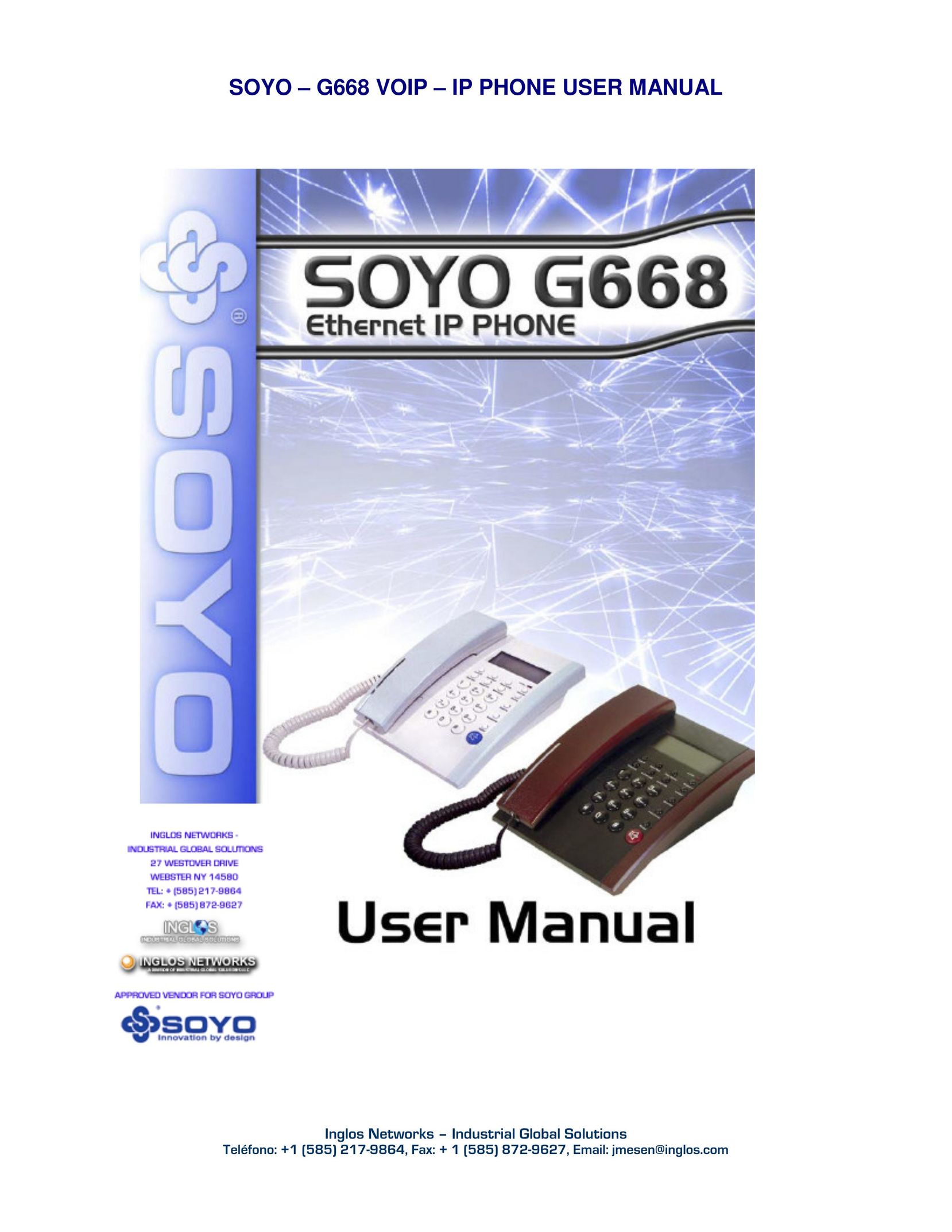 SOYO G668 Cordless Telephone User Manual