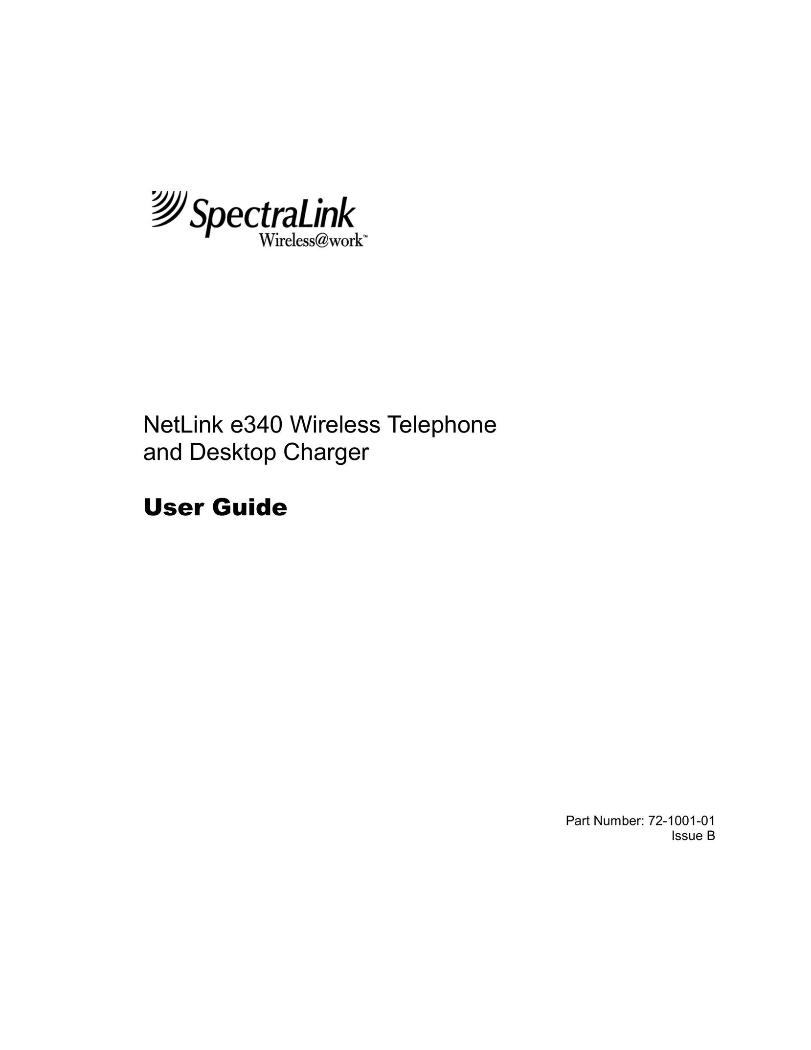SpectraLink e340 Cordless Telephone User Manual