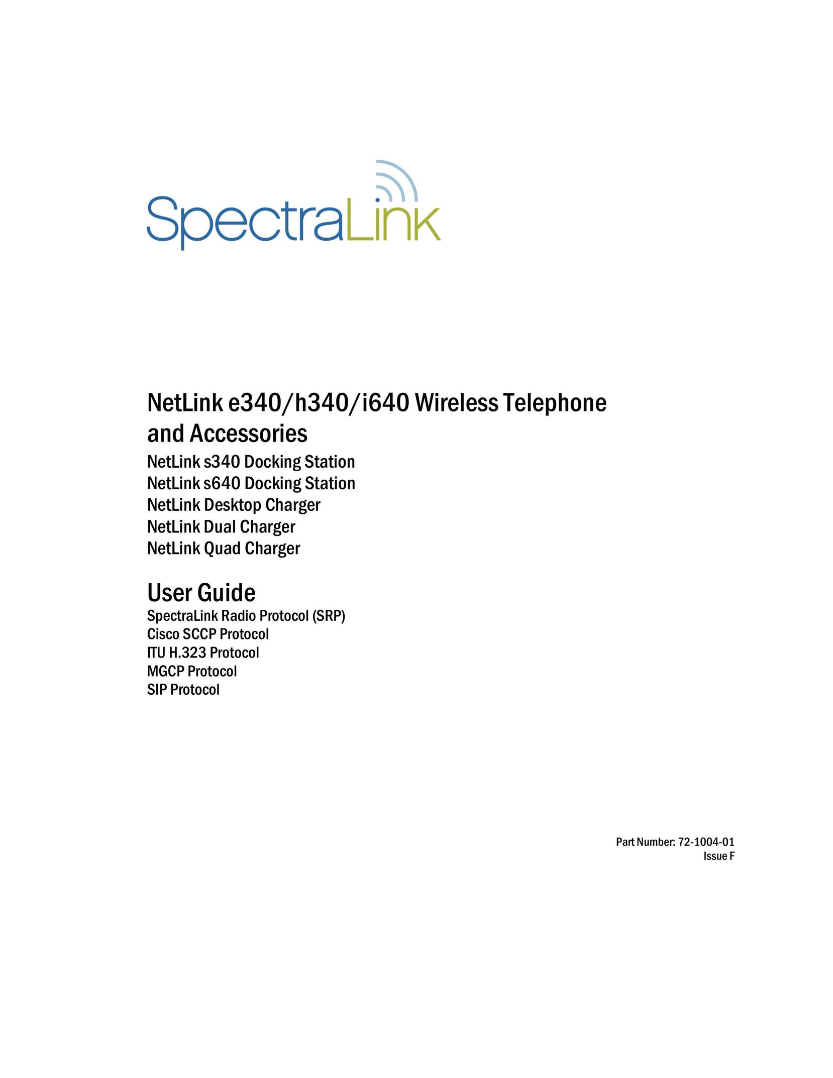 SpectraLink e340, h340, i640 Cordless Telephone User Manual