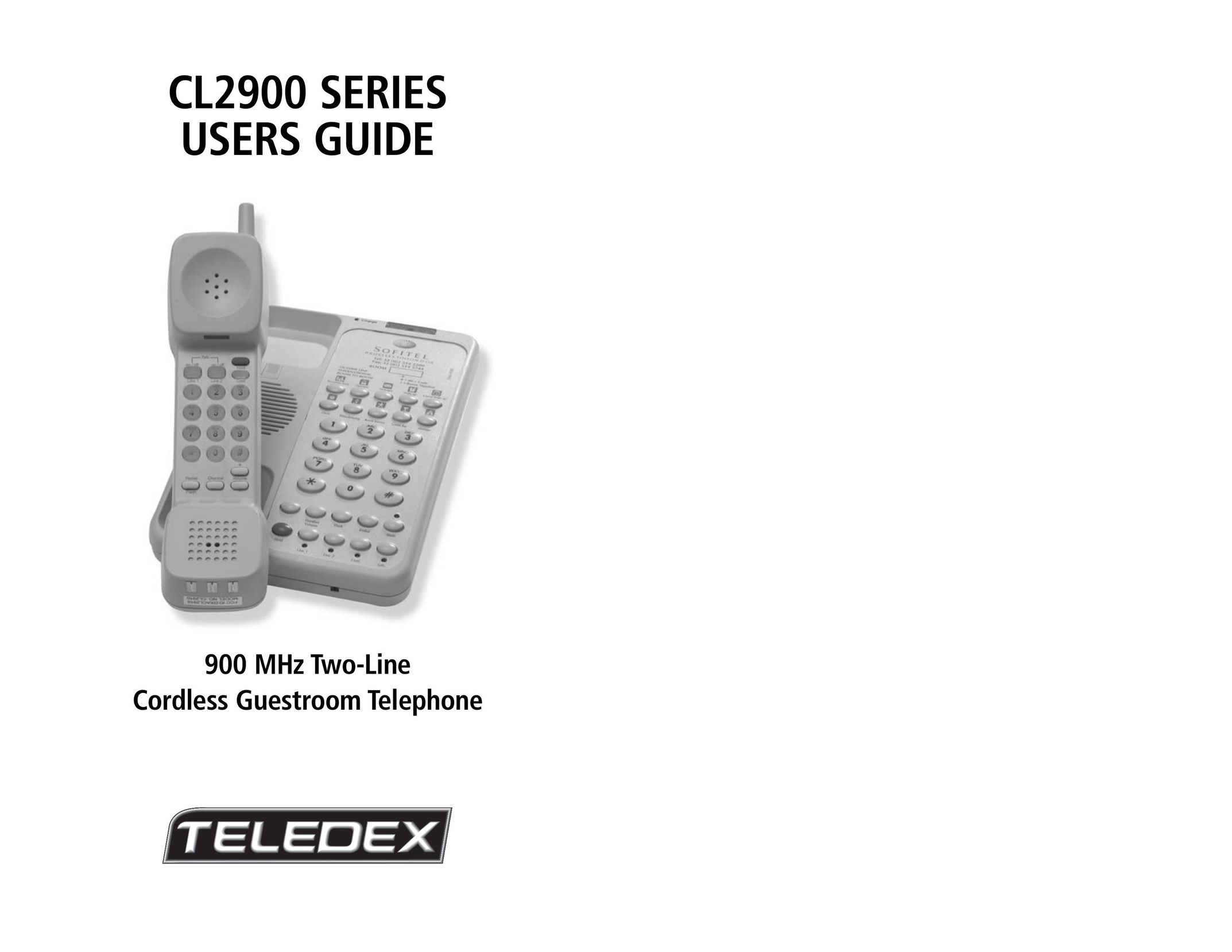 Teledex CL2900 SERIES Cordless Telephone User Manual