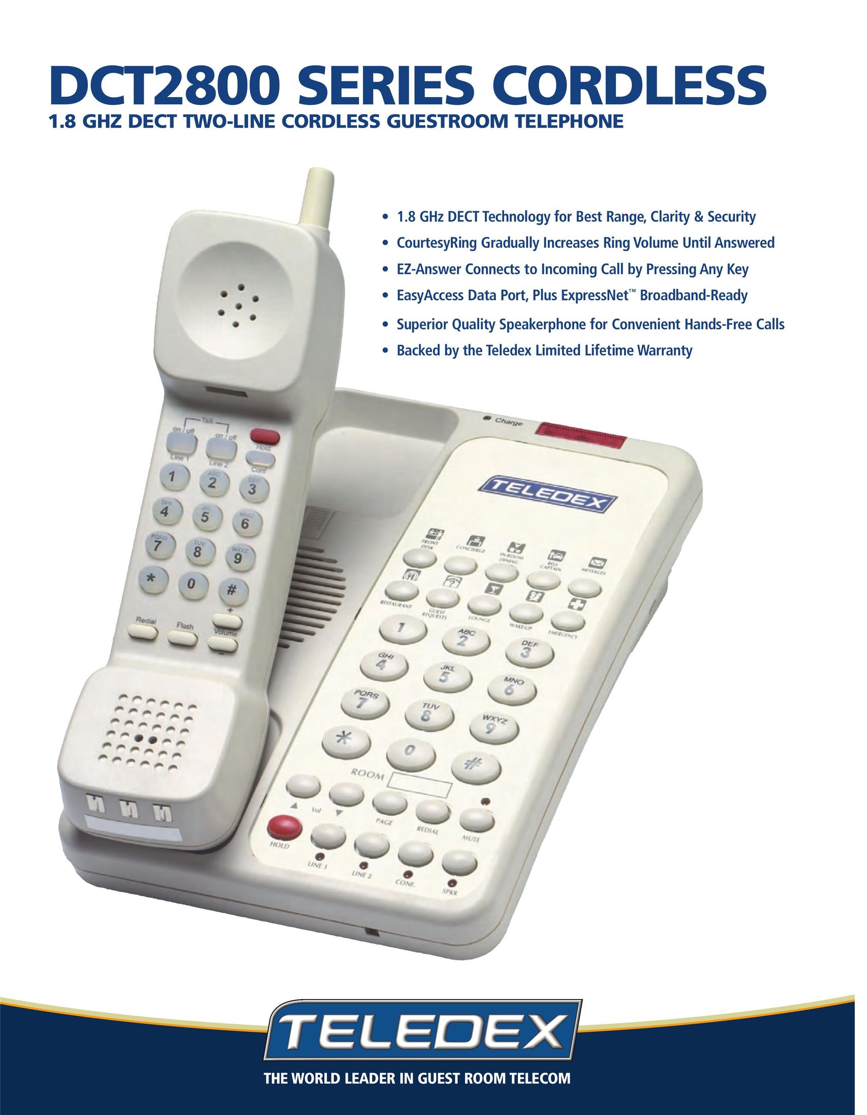 Teledex DCT2800 Series Cordless Telephone User Manual
