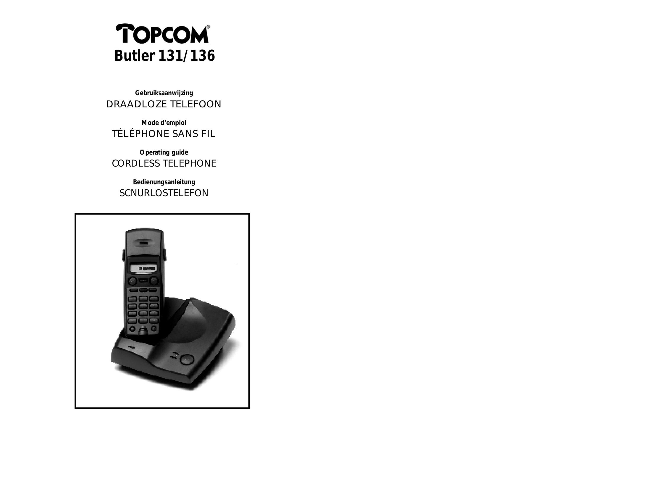 Topcom 136 Cordless Telephone User Manual
