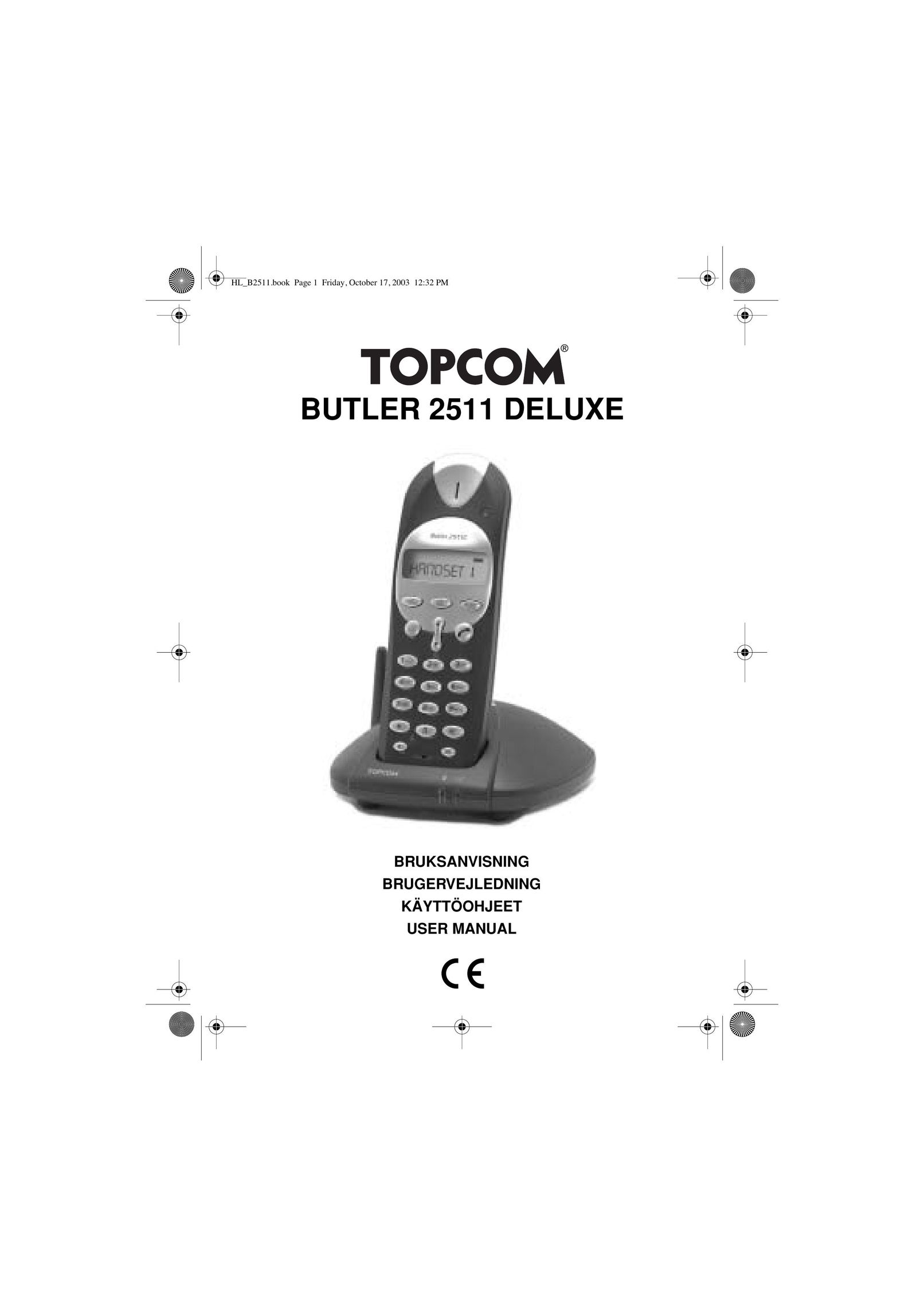 Topcom 2511 Deluxe Cordless Telephone User Manual