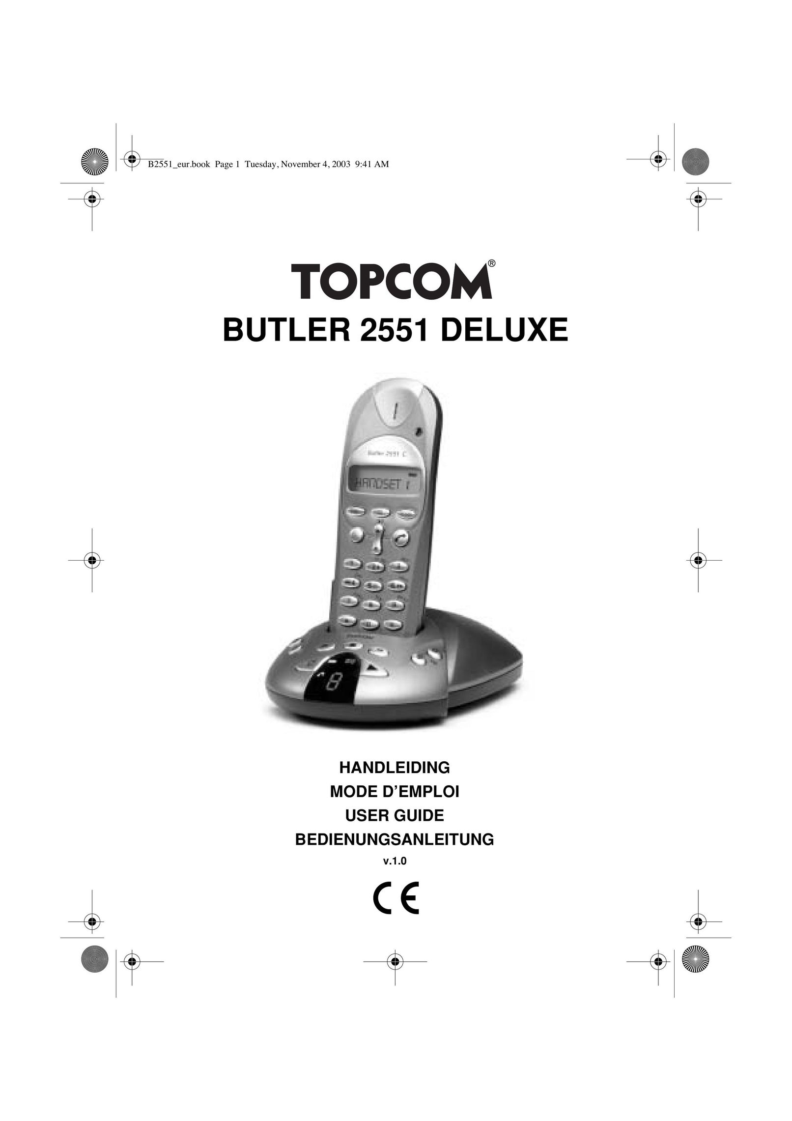 Topcom 2551 Cordless Telephone User Manual