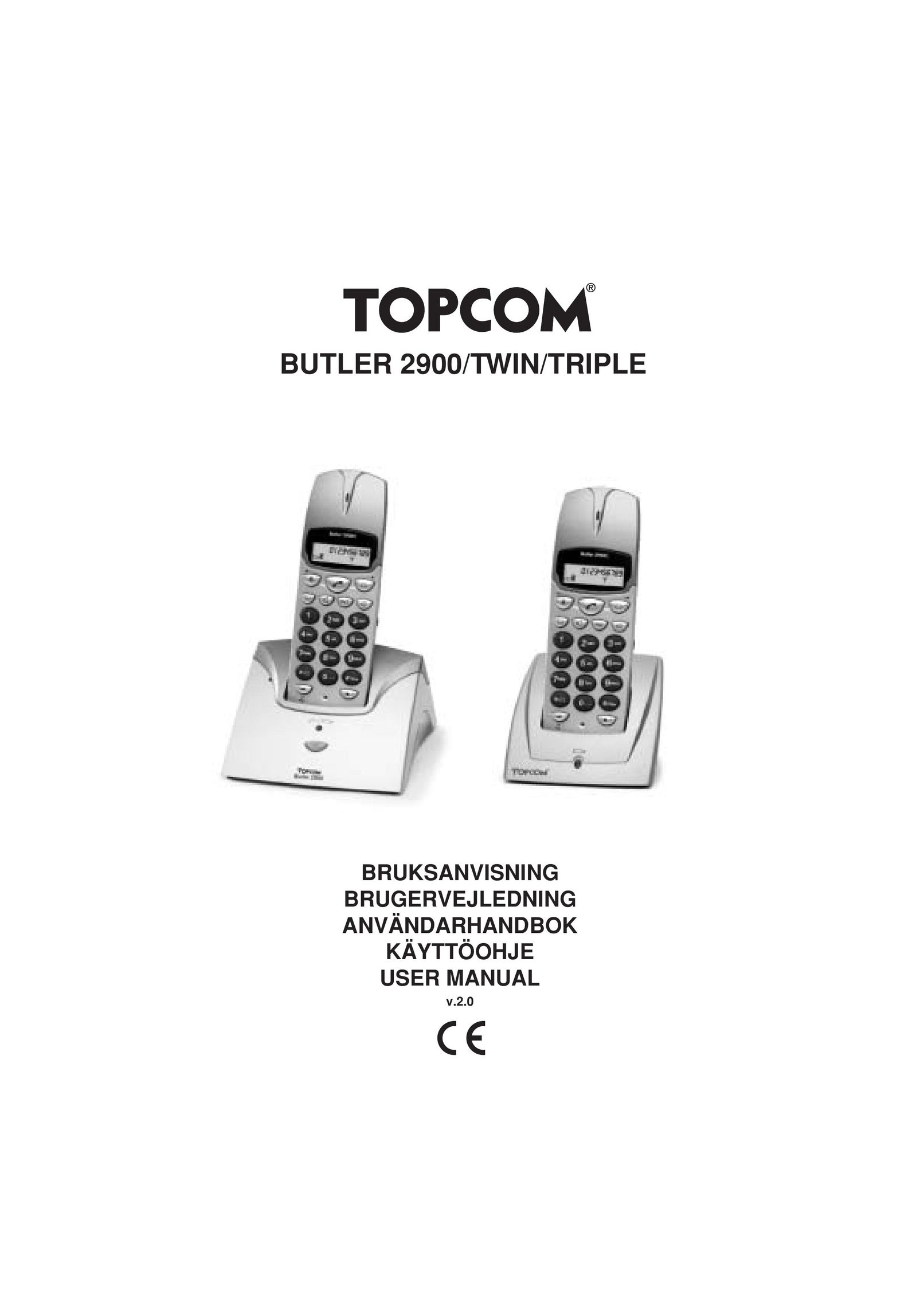 Topcom 2900 Cordless Telephone User Manual