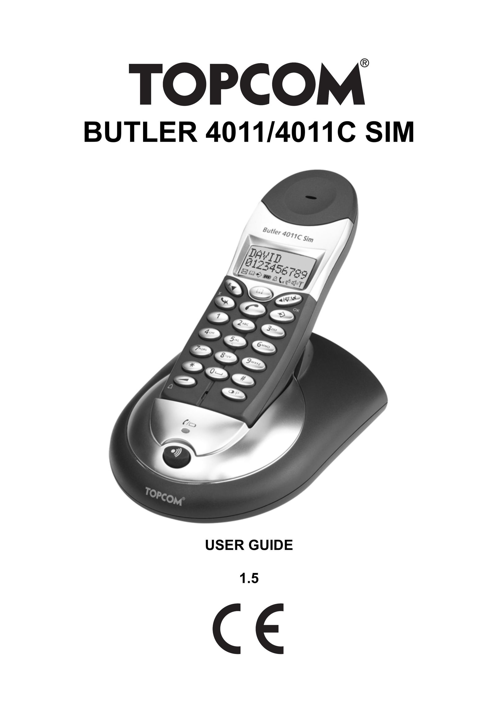 Topcom 4011 SIM Cordless Telephone User Manual