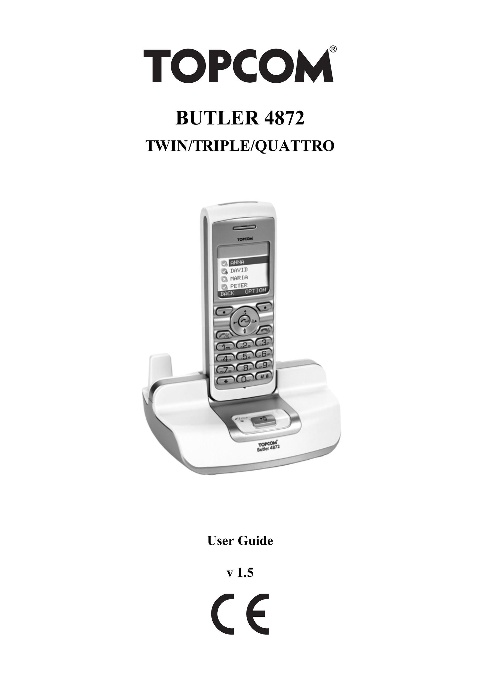 Topcom 4872 Cordless Telephone User Manual
