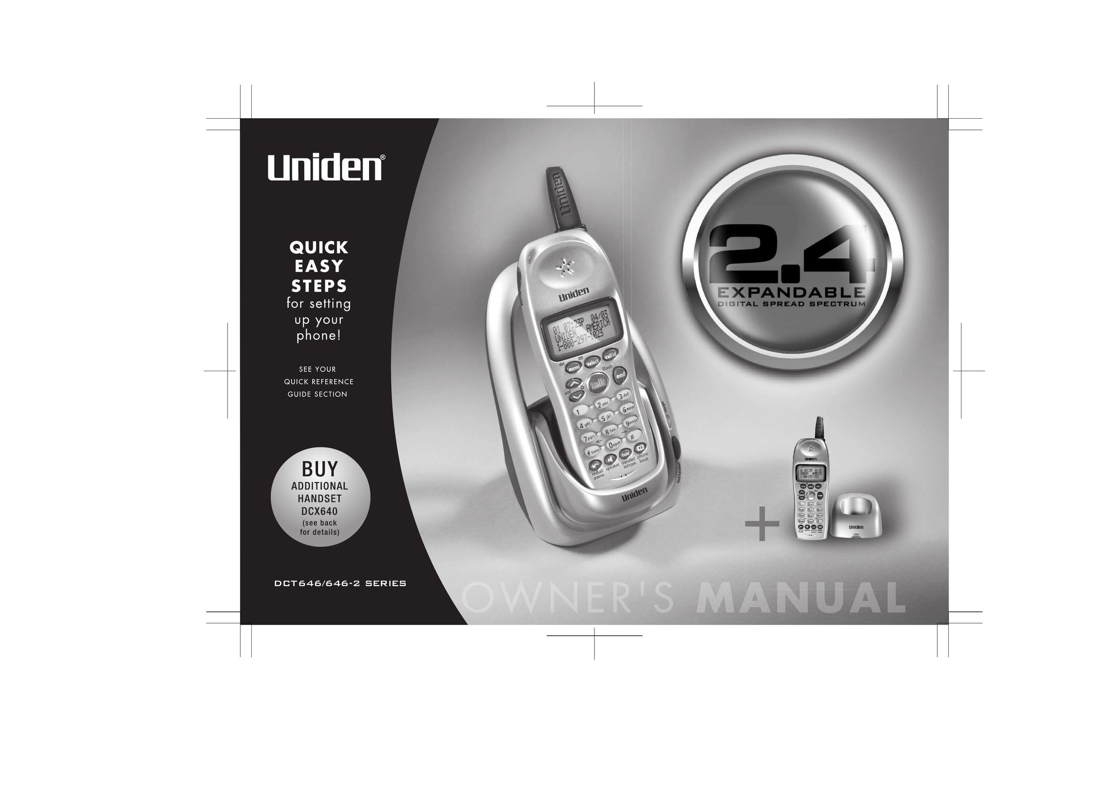 Uniden 2.4 Cordless Telephone User Manual