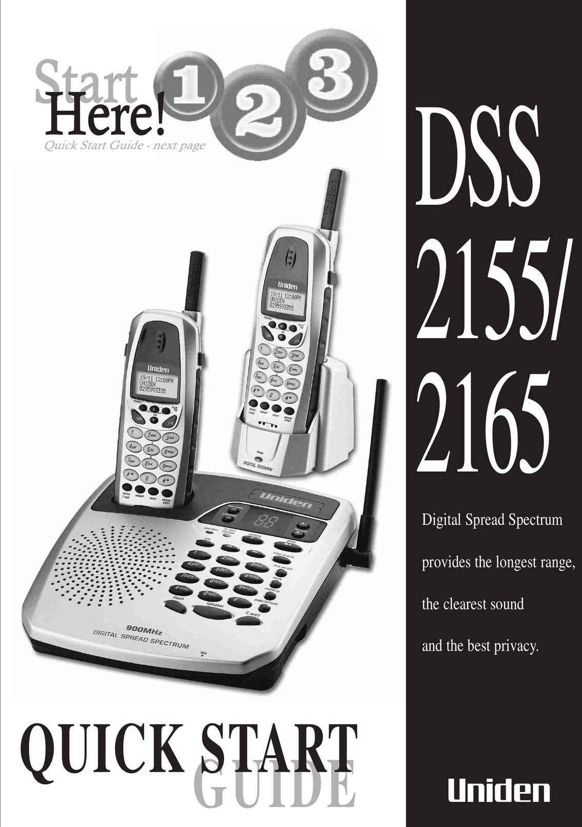 Uniden 2165 Cordless Telephone User Manual