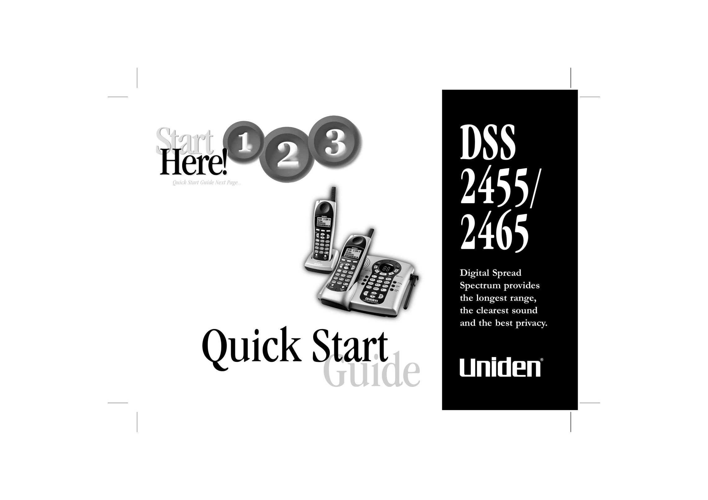Uniden 2465 Cordless Telephone User Manual