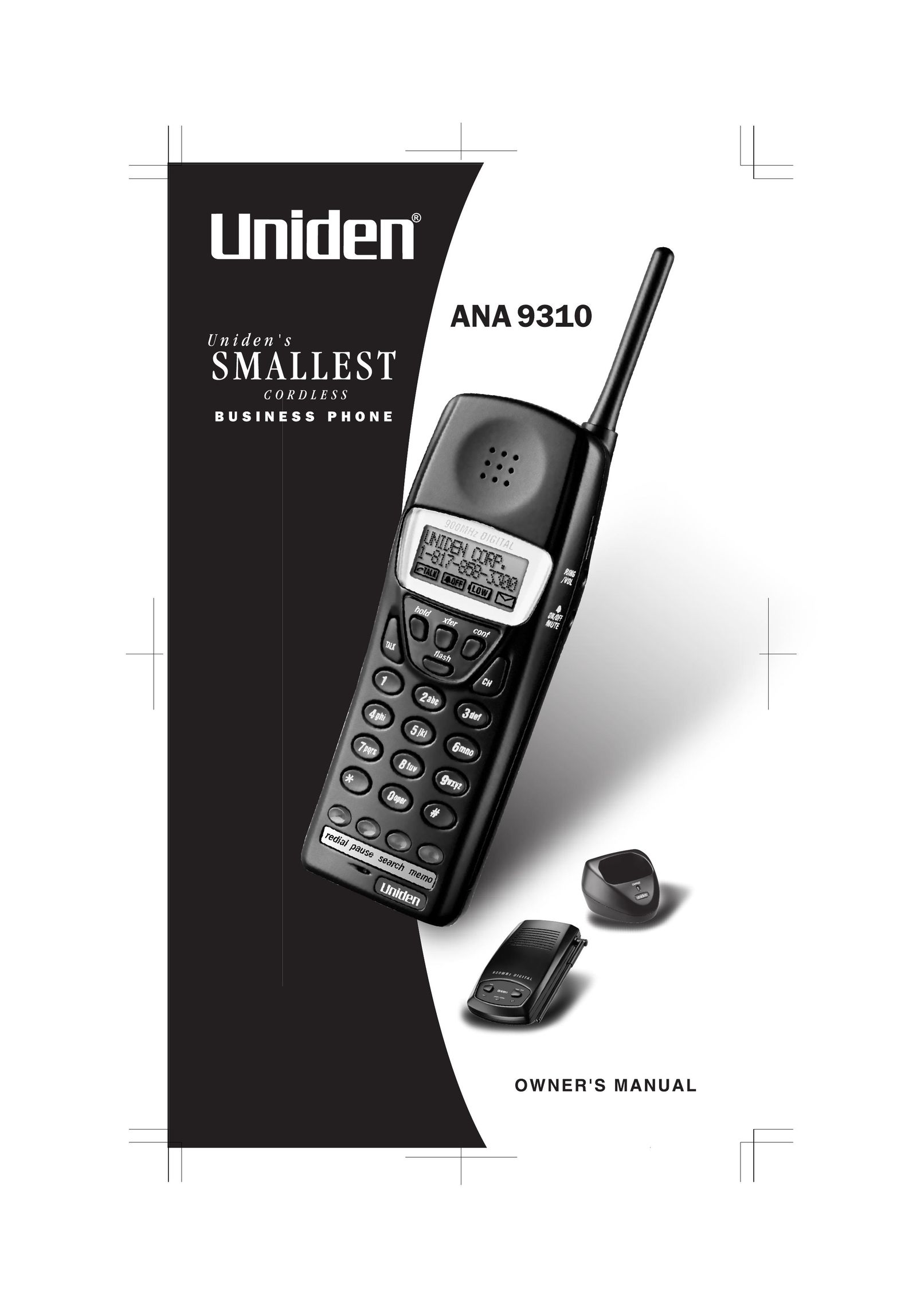 Uniden ANA 9310 Cordless Telephone User Manual