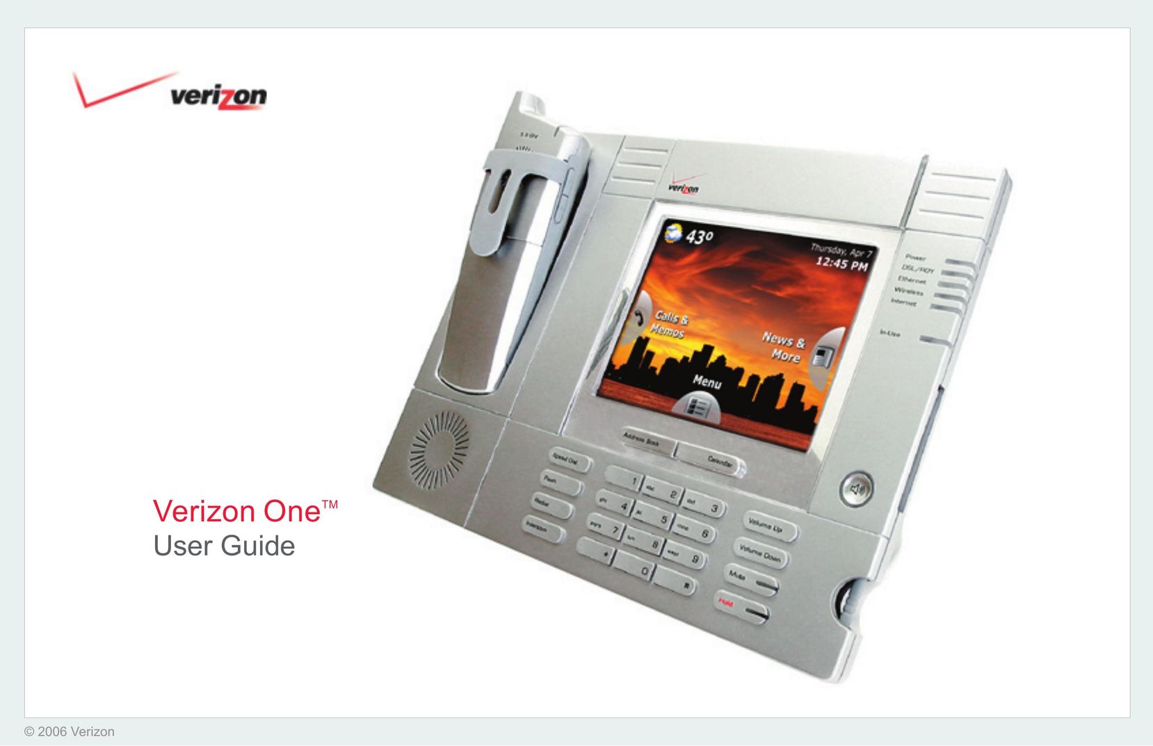 Verizon Verizon One Cordless Telephone User Manual