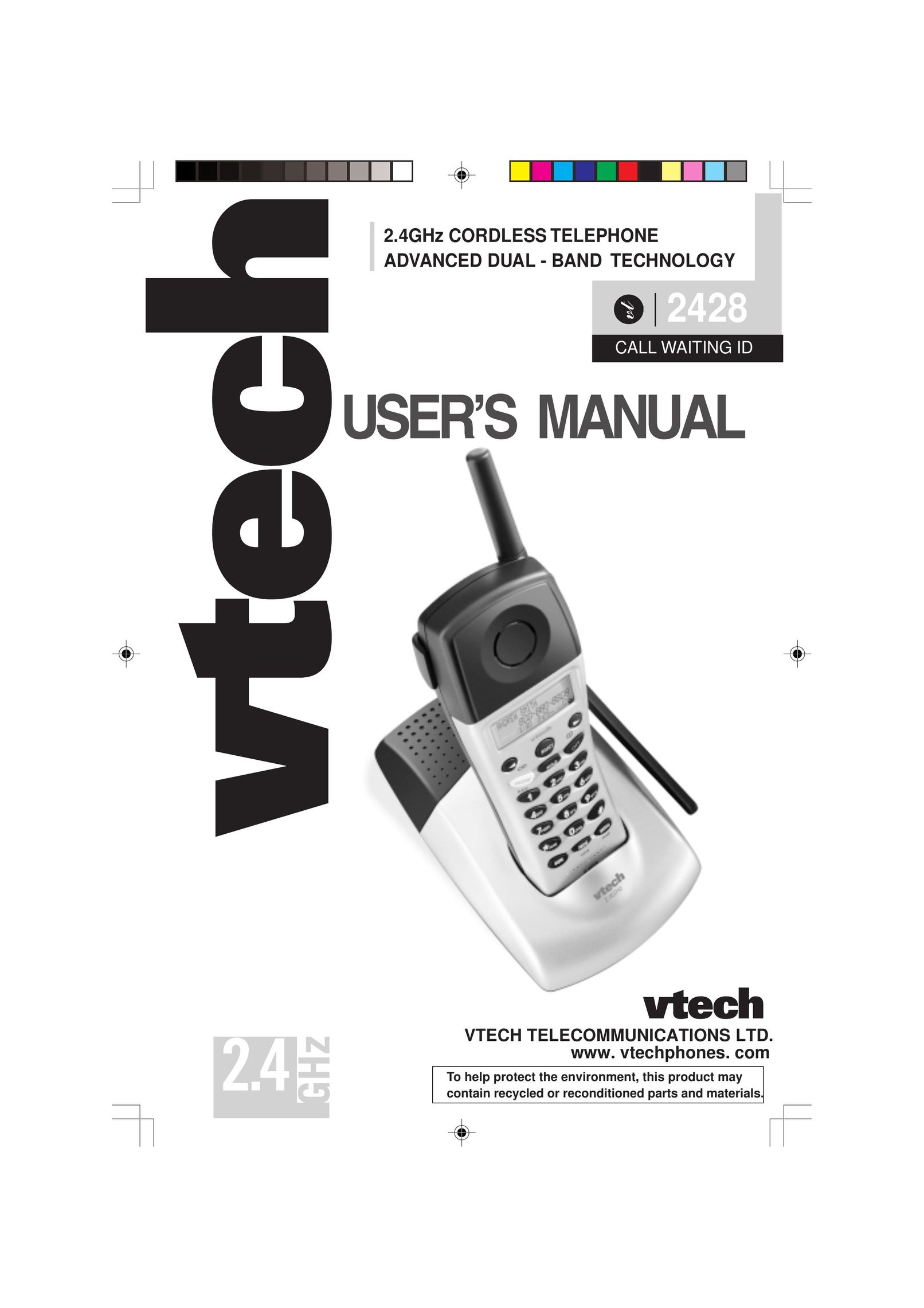 VTech 2428 Cordless Telephone User Manual