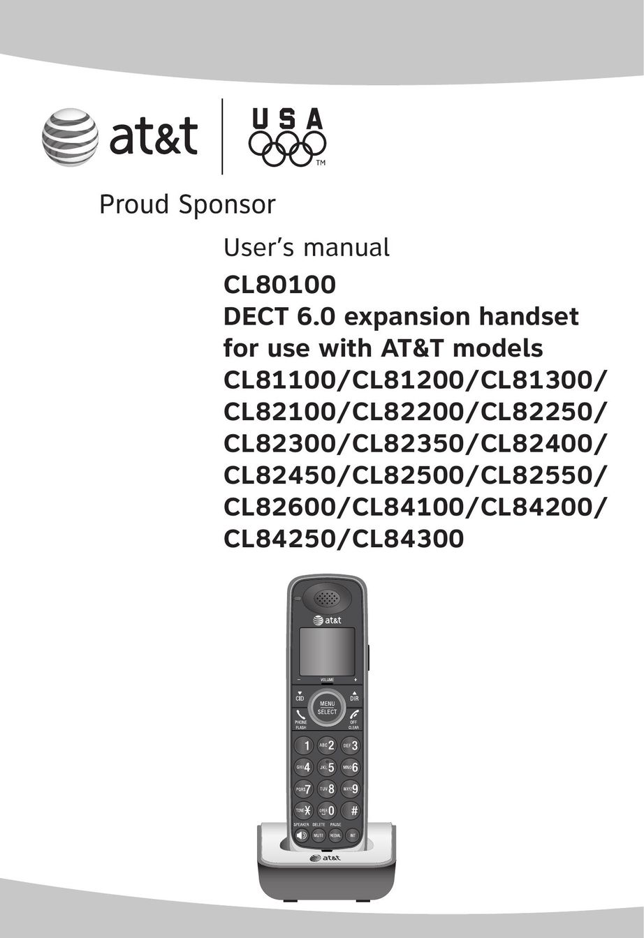 VTech CL80100 Cordless Telephone User Manual