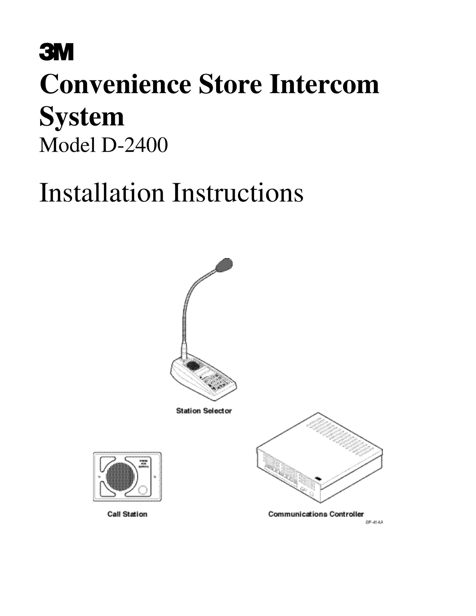 3M D-2400 Intercom System User Manual