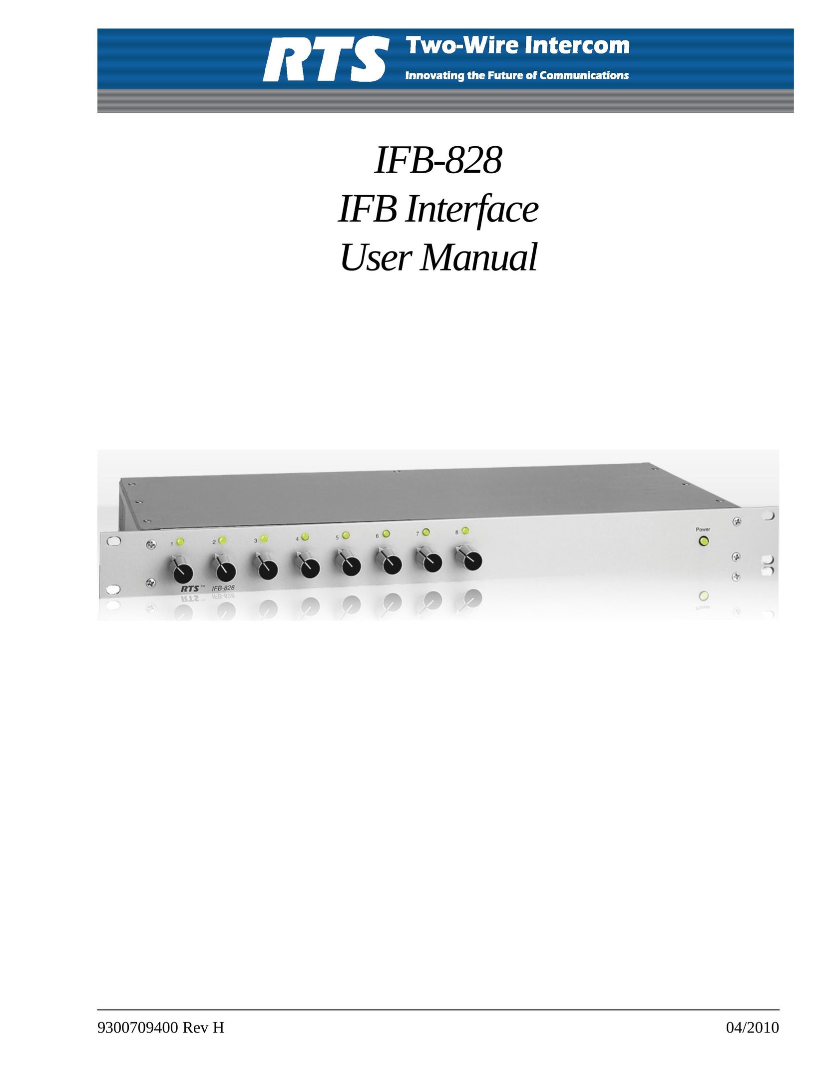 RTS IFB-828 Intercom System User Manual