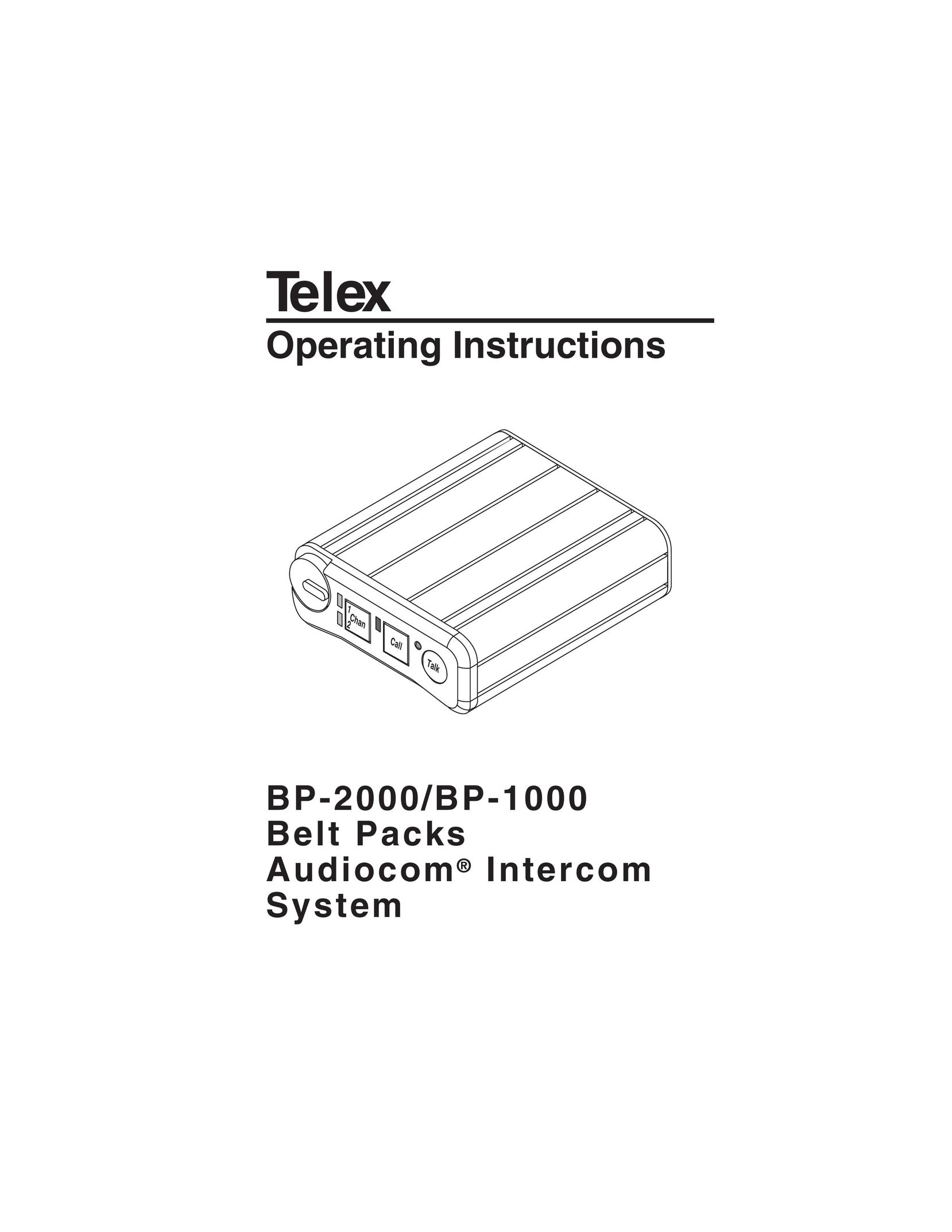 Telex BP-2000 Intercom System User Manual