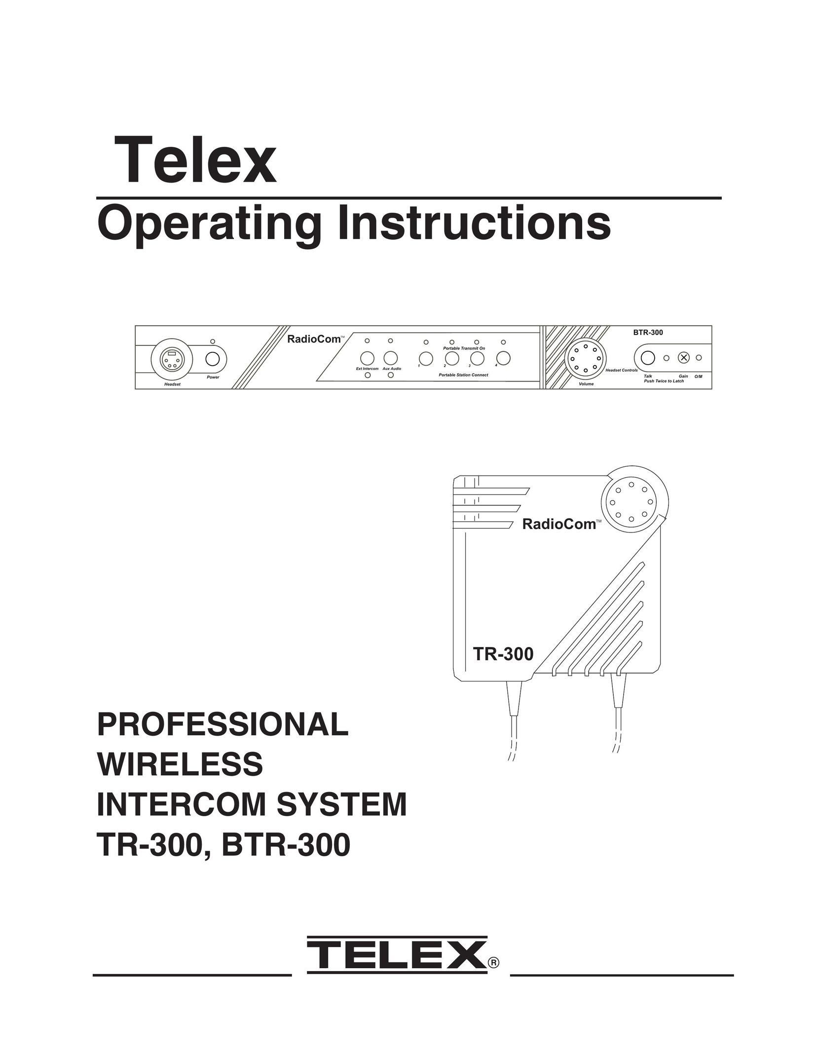 Telex BTR-300 Intercom System User Manual