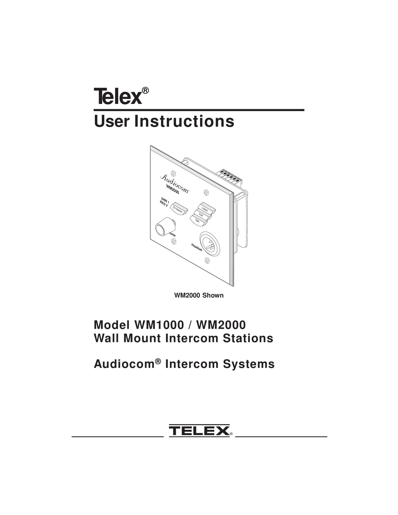 Telex WM2000 Intercom System User Manual