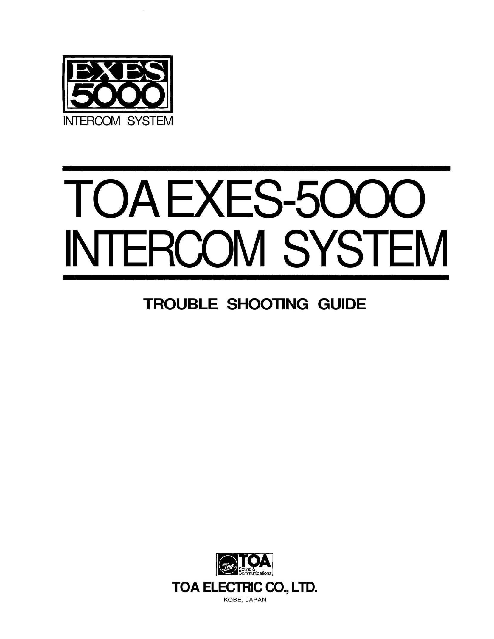 TOA Electronics TOAEXES-5OOO Intercom System User Manual