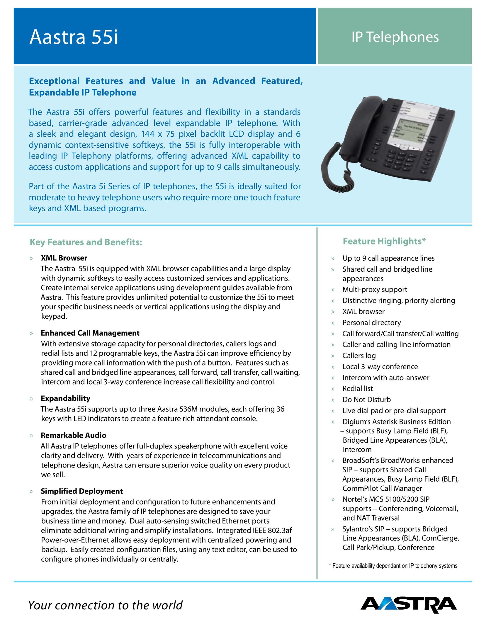 Aastra Telecom 55I IP Phone User Manual