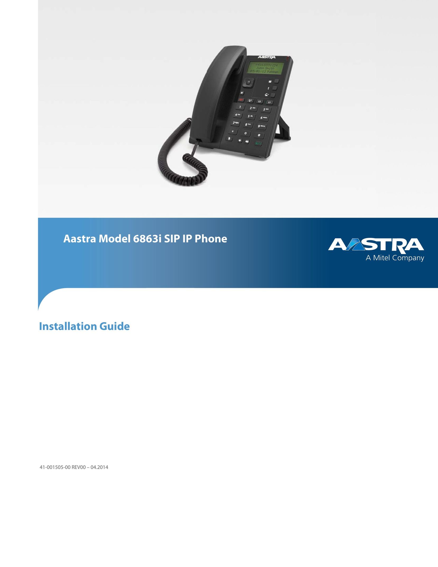 Aastra Telecom 6863i IP Phone User Manual
