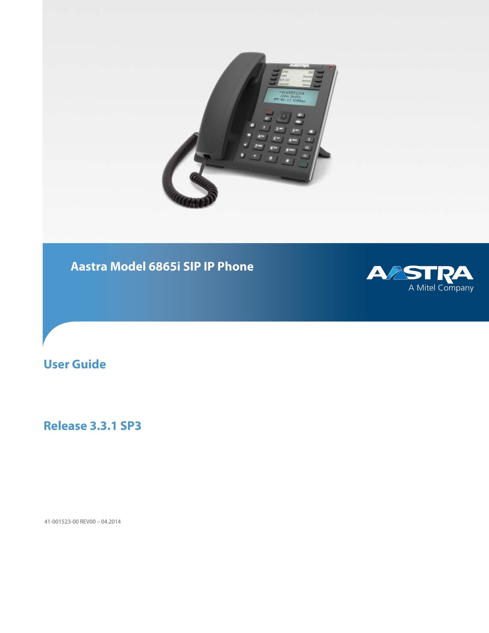 Aastra Telecom 6865i IP Phone User Manual